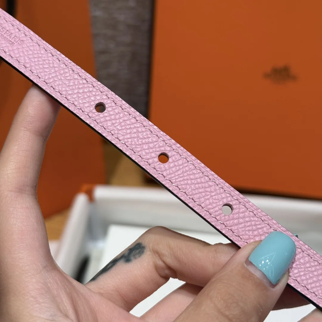 에르메스 발목 버클 양면 가죽 벨트 상세 이미지 3