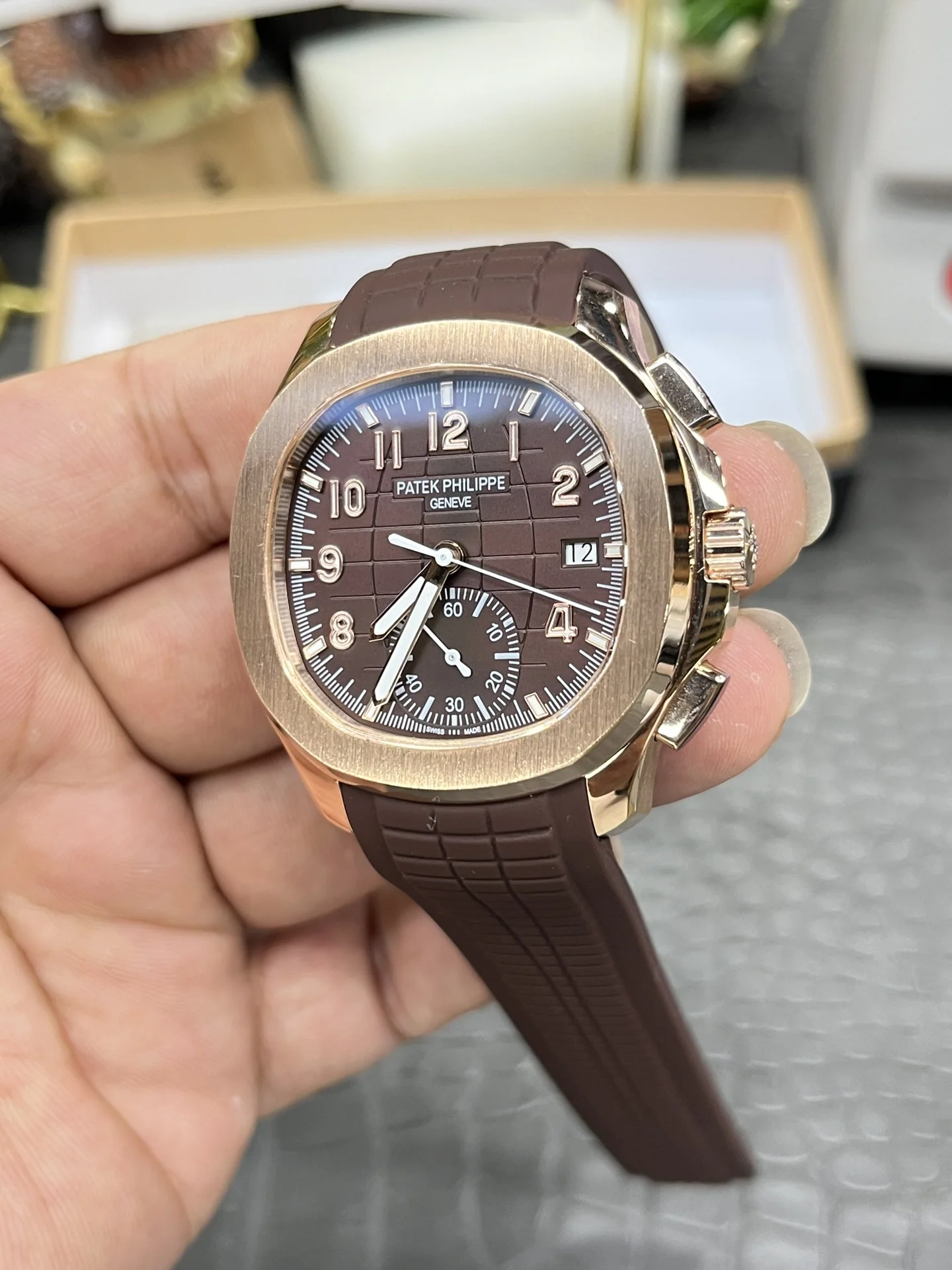 파텍필립 노틸러스 5968 크로노그래프 자동 레플리카 44004 Patek Philippe 상세 이미지 5