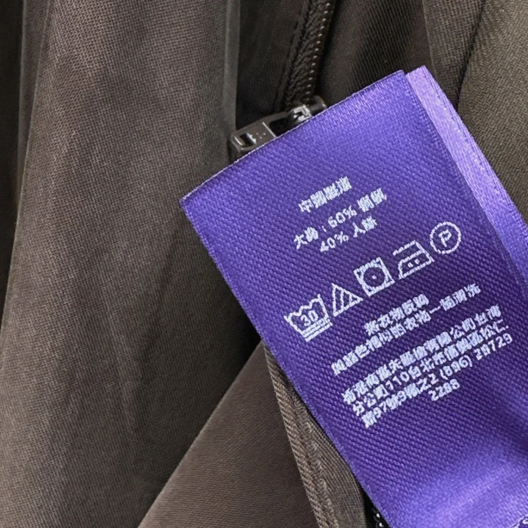 폴로 초콜릿 스트레이트 와이드 레그 여성 바지 상세 이미지 9