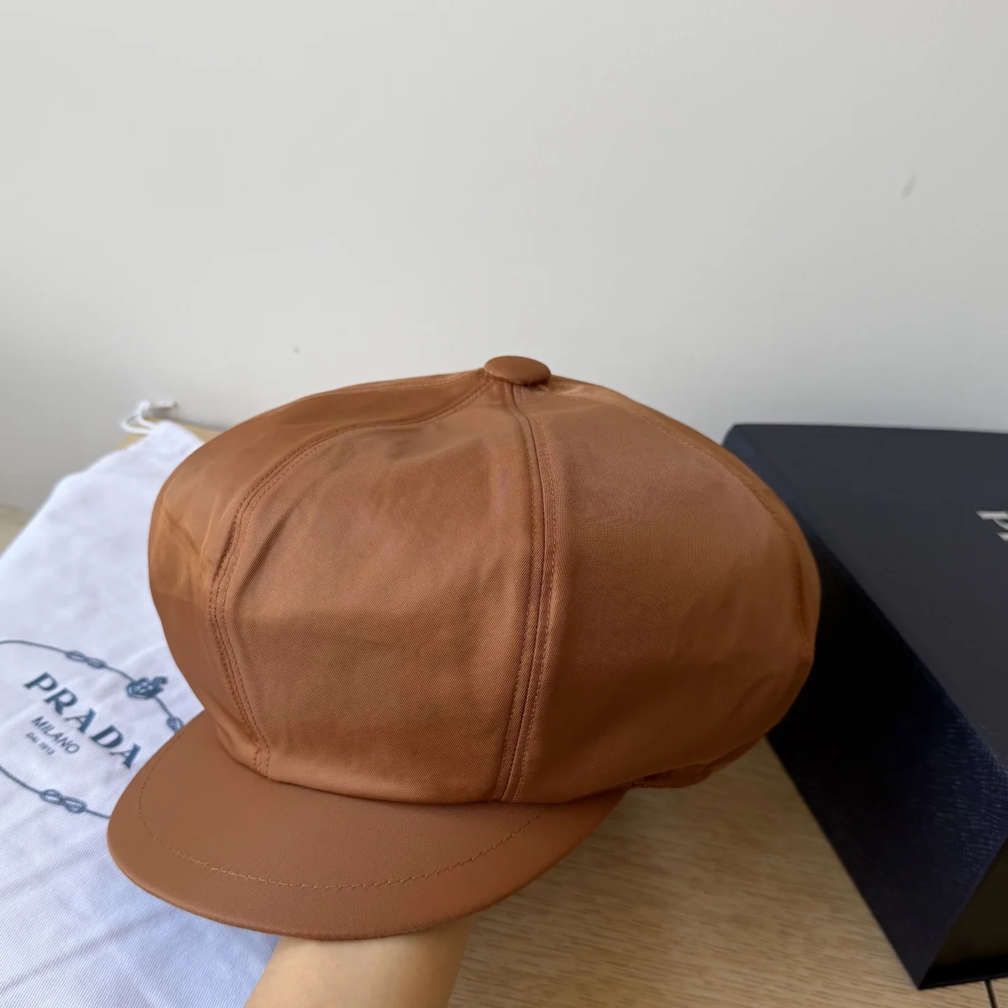 프라다 나일론 팔각 베이스볼 모자 상세 이미지 4