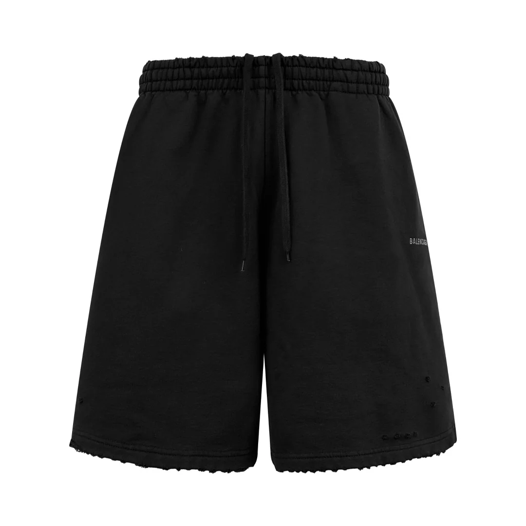 발렌시아가 라인스톤 로고 코튼 남성 반바지 5185 상세 이미지 1