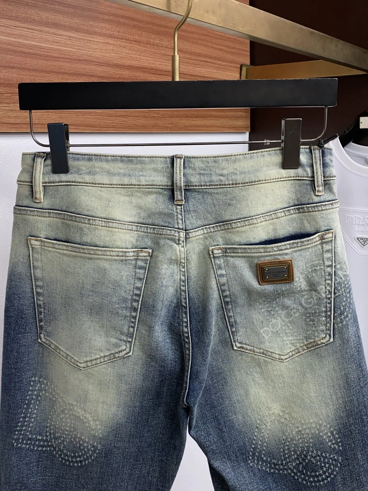 돌체앤가바나 데님 남성 반바지 상세 이미지 9