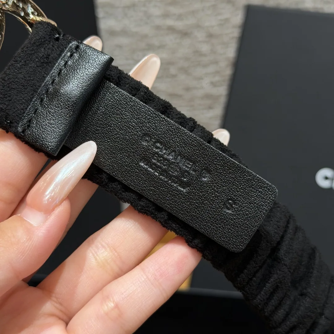 샤넬 램스킨 진주 더블 C 허리벨트 30mm 상세 이미지 5