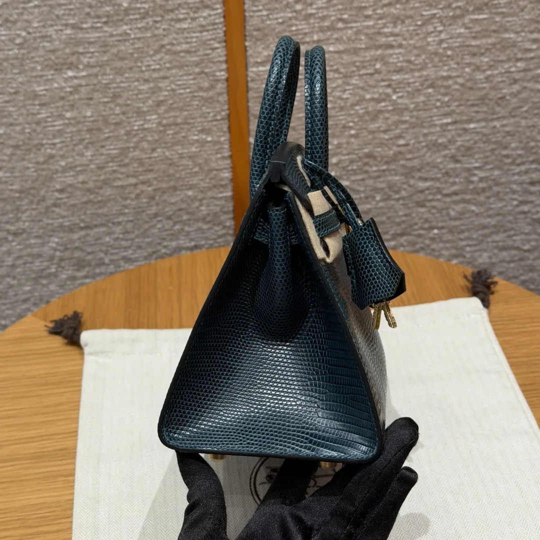 에르메스 버킨 20 도마뱀 가죽 가방 상세 이미지 3