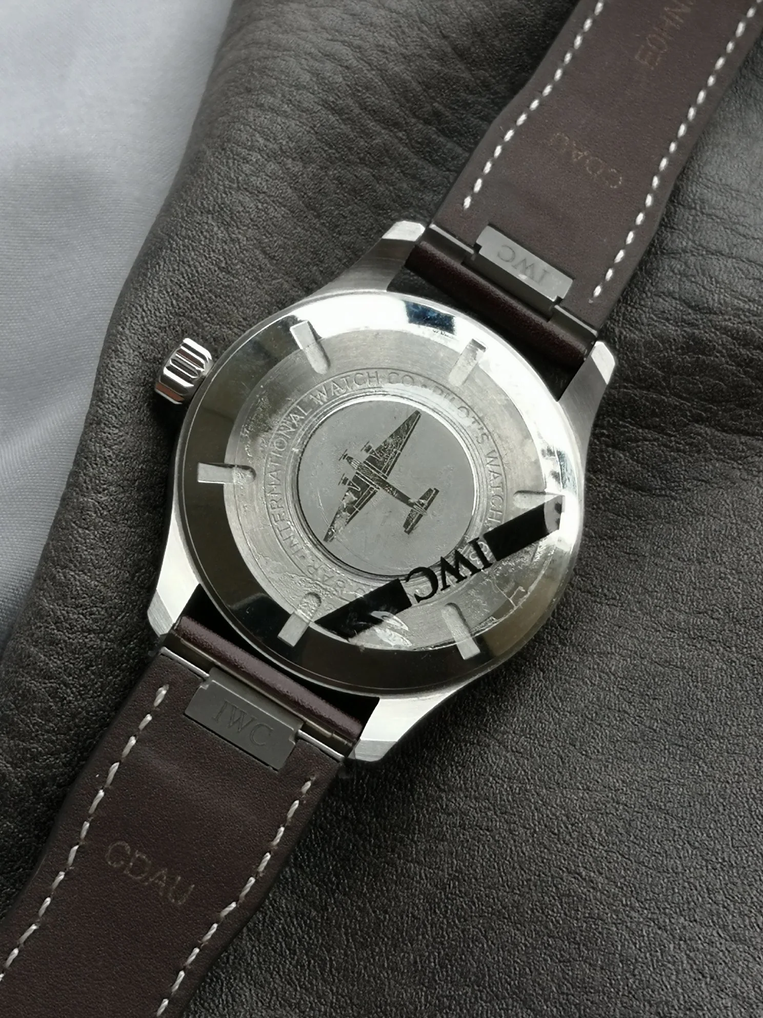 IWC 파일럿 그린 다이얼 자동 시계 IW328205 상세 이미지 8