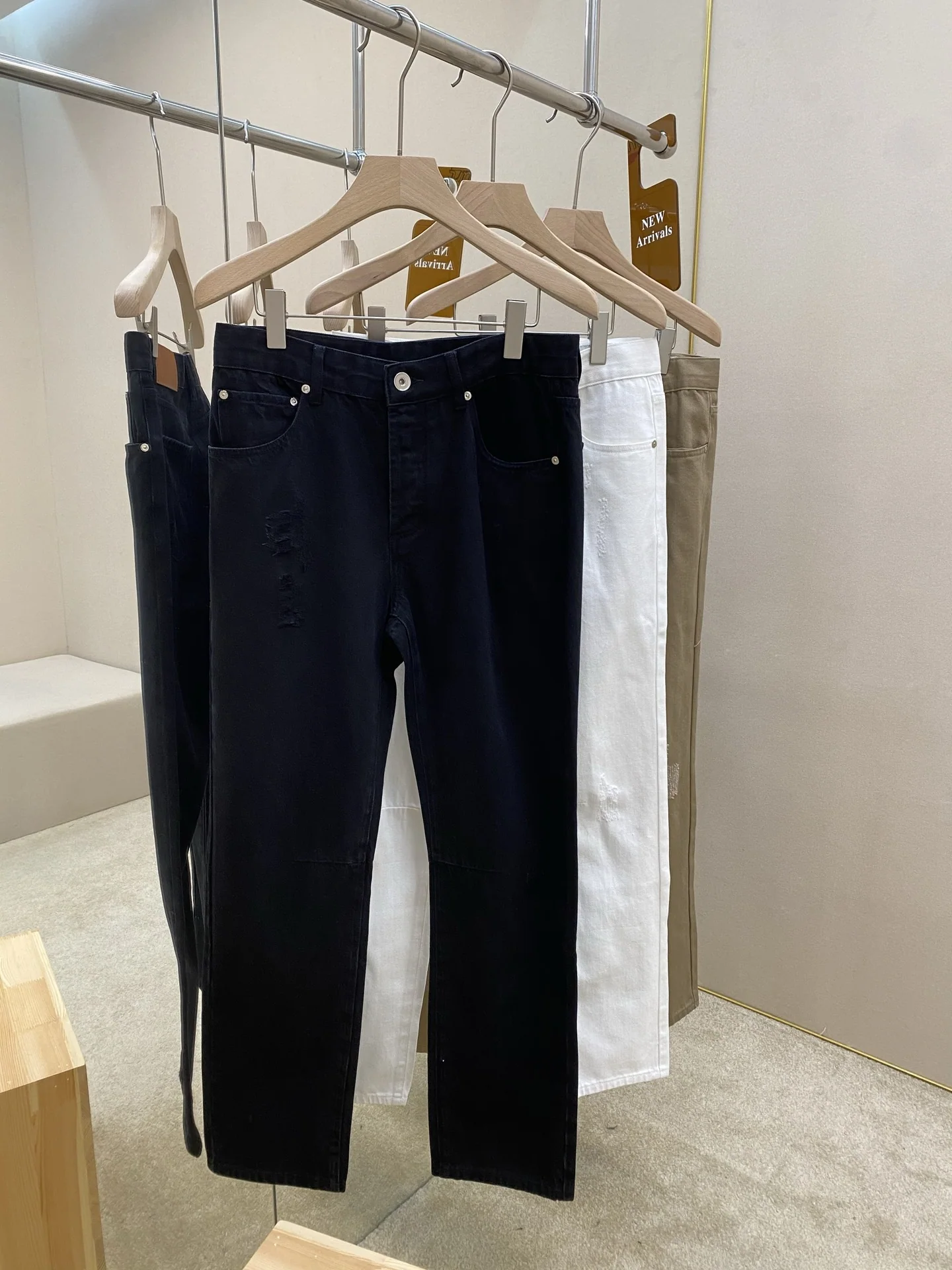 브루넬로쿠치넬리 코튼 데님 슬림핏 청바지 상세 이미지 3