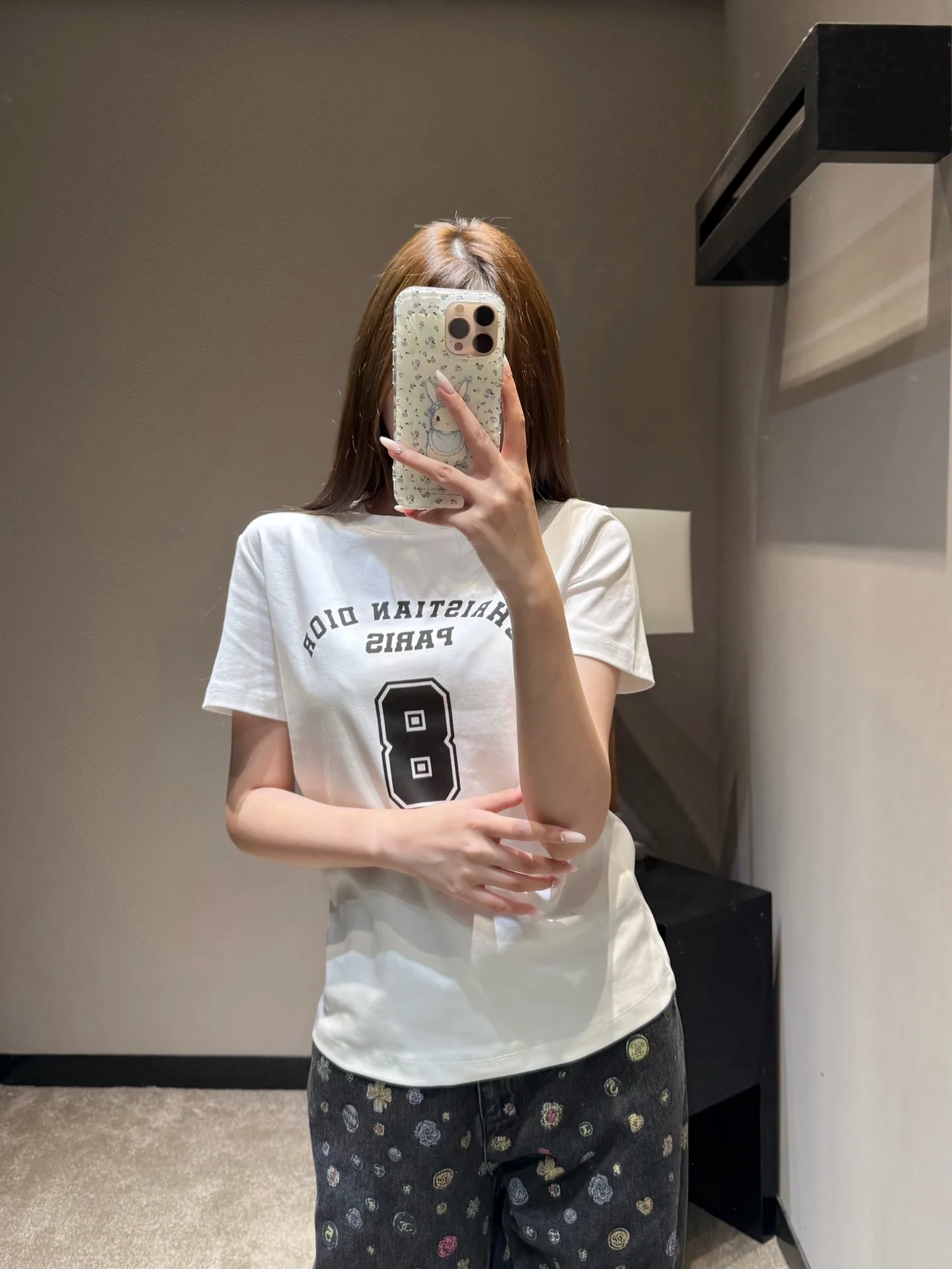 디올 여성 라운드넥 반팔 티셔츠 상세 이미지 1