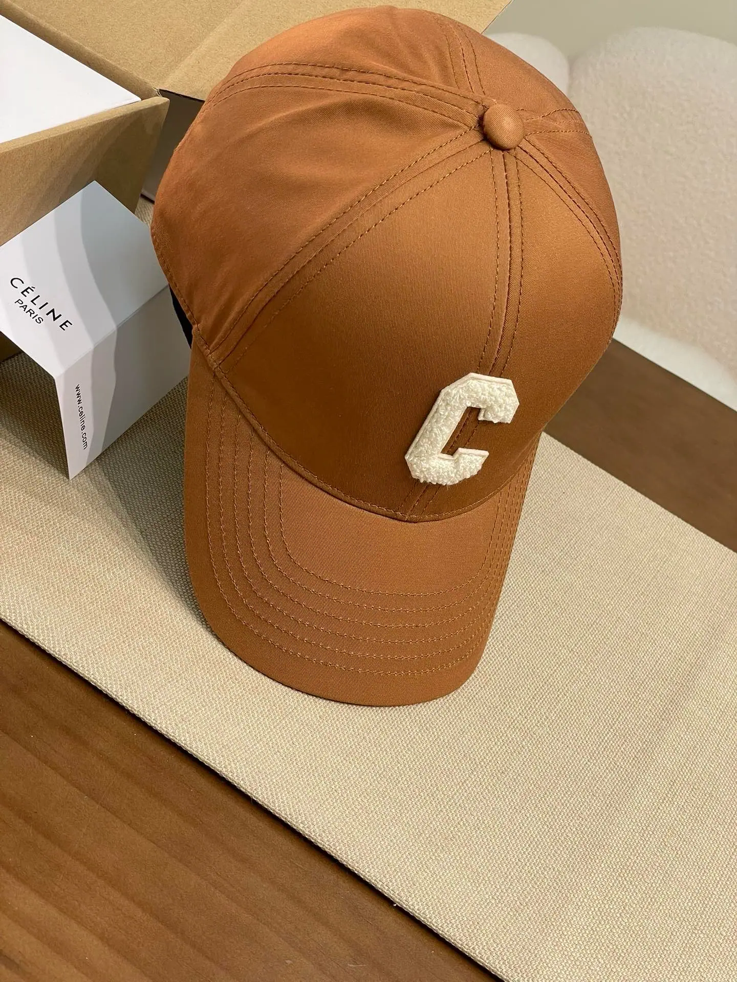 셀린느 더블 C 자수 베이스볼 캡 상세 이미지 7
