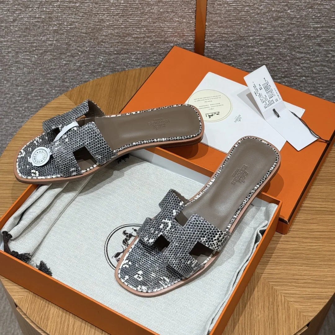 에르메스 오란 도마뱀 가죽 샌들 상세 이미지 8