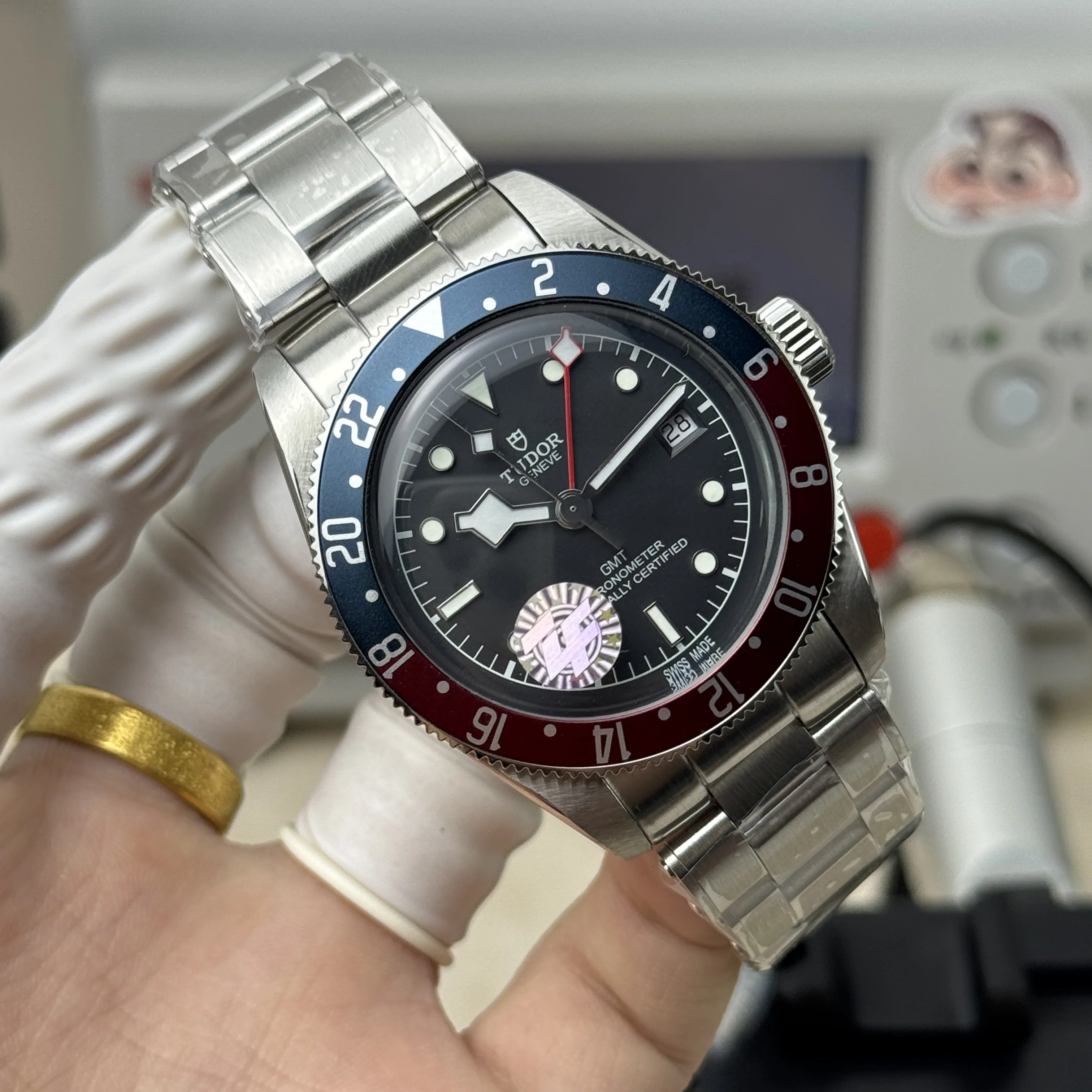 튜더 블랙베이 GMT 코크 베젤 ZF 공장 2836 오토매틱 남성 시계 레플리카 45601 Tudor 상세 이미지 13