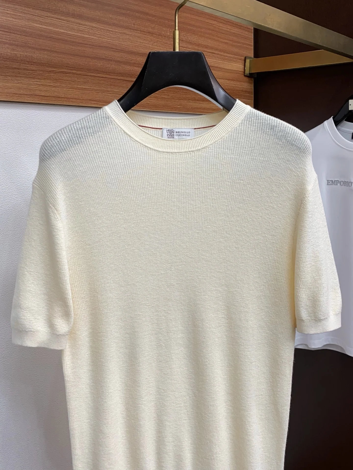 브루넬로쿠치넬리 남성 크루넥 반팔 티셔츠 상세 이미지 2