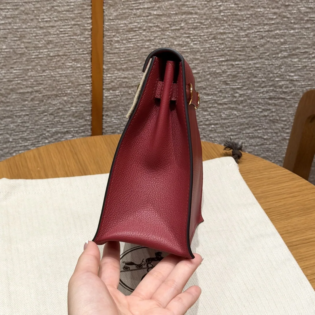 에르메스 켈리 단스 가넷 레드 가방 상세 이미지 4
