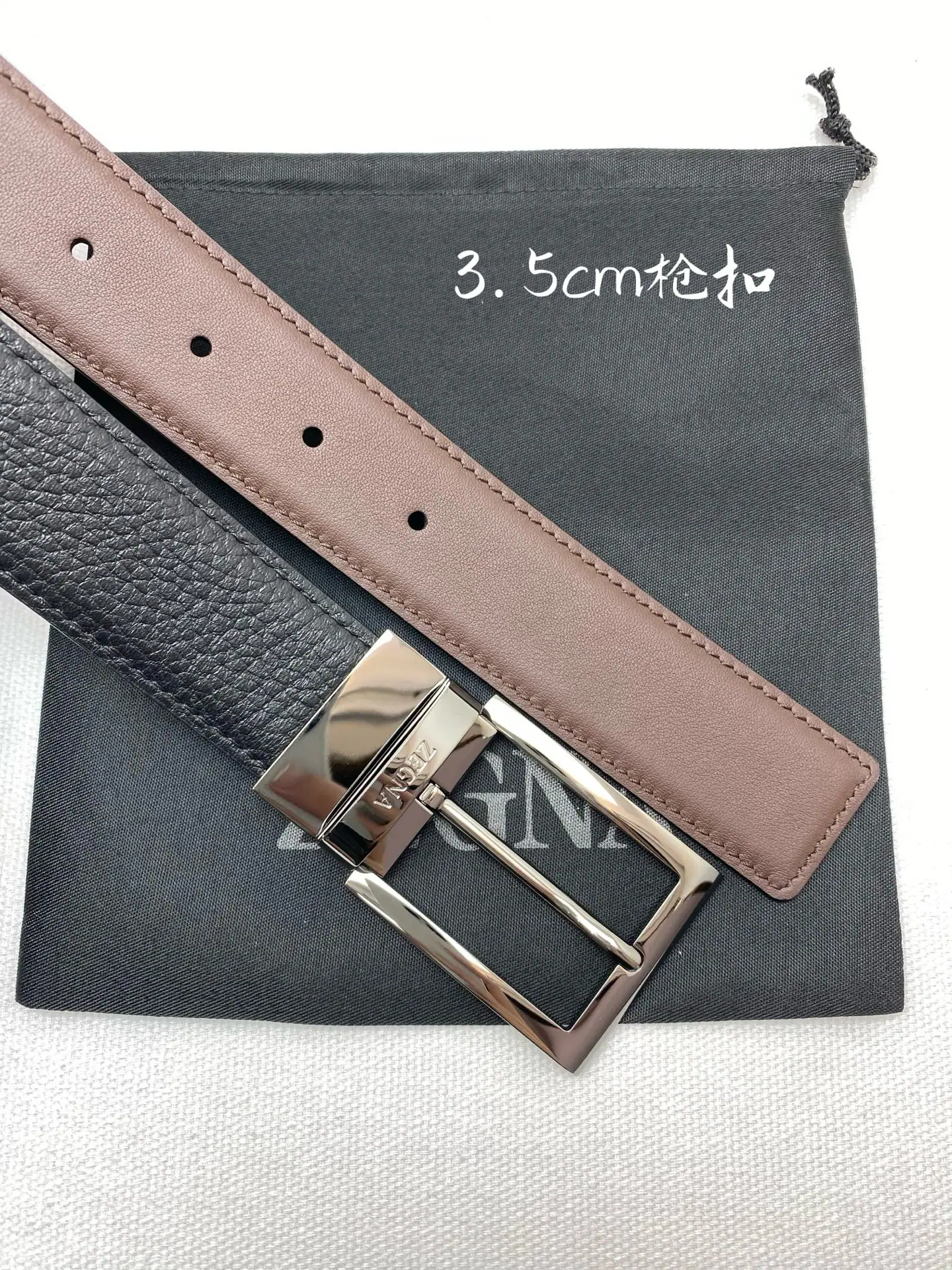 제냐 송아지가죽 남성 벨트 상세 이미지 6