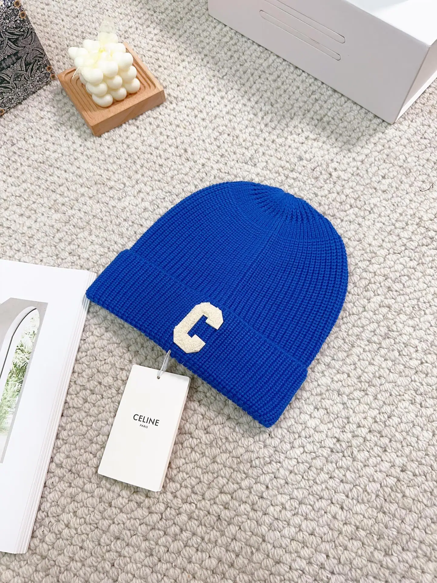 셀린느 울 니트 모자 상세 이미지 2