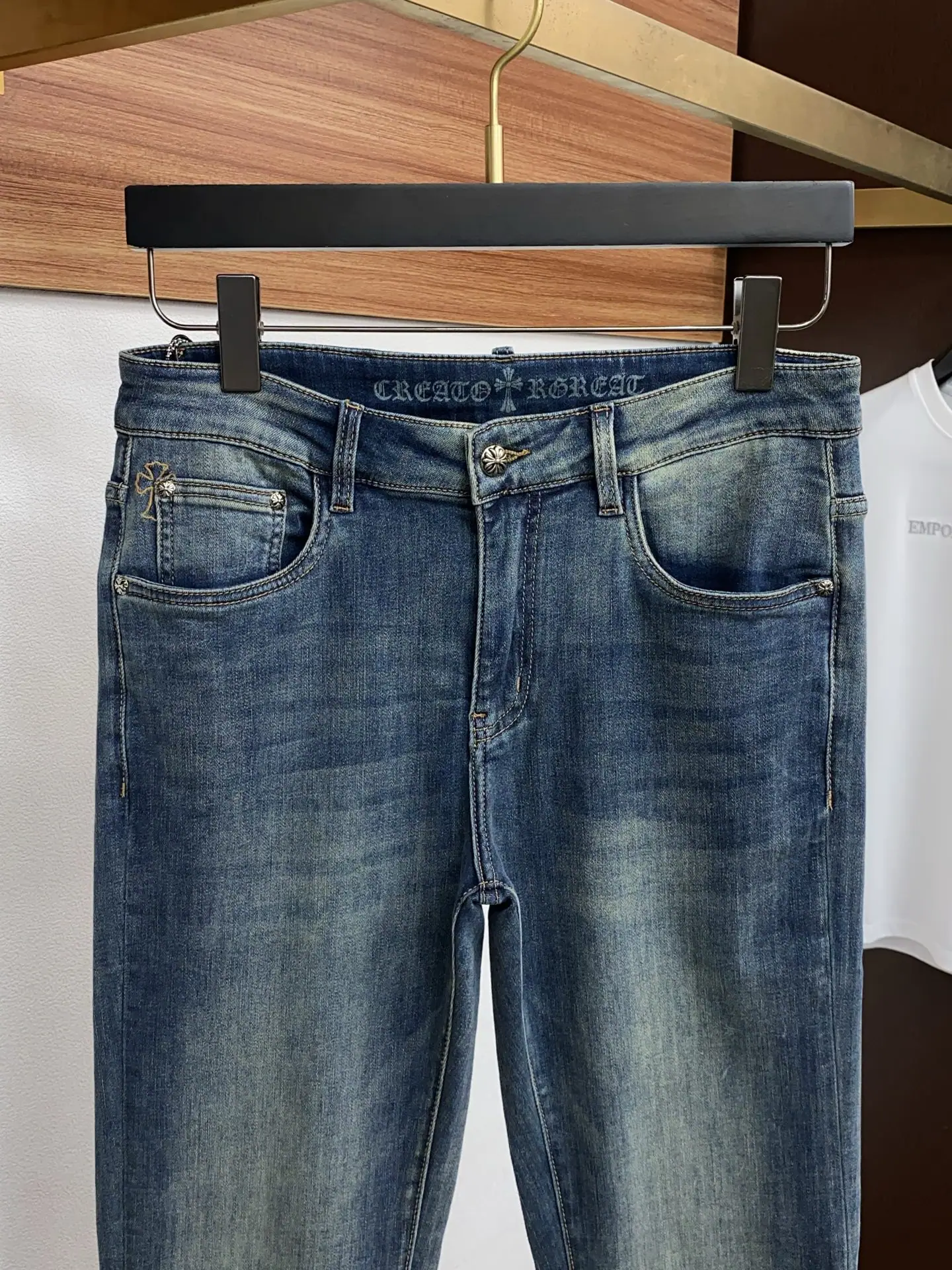 크롬하츠 데님 청바지 상세 이미지 3