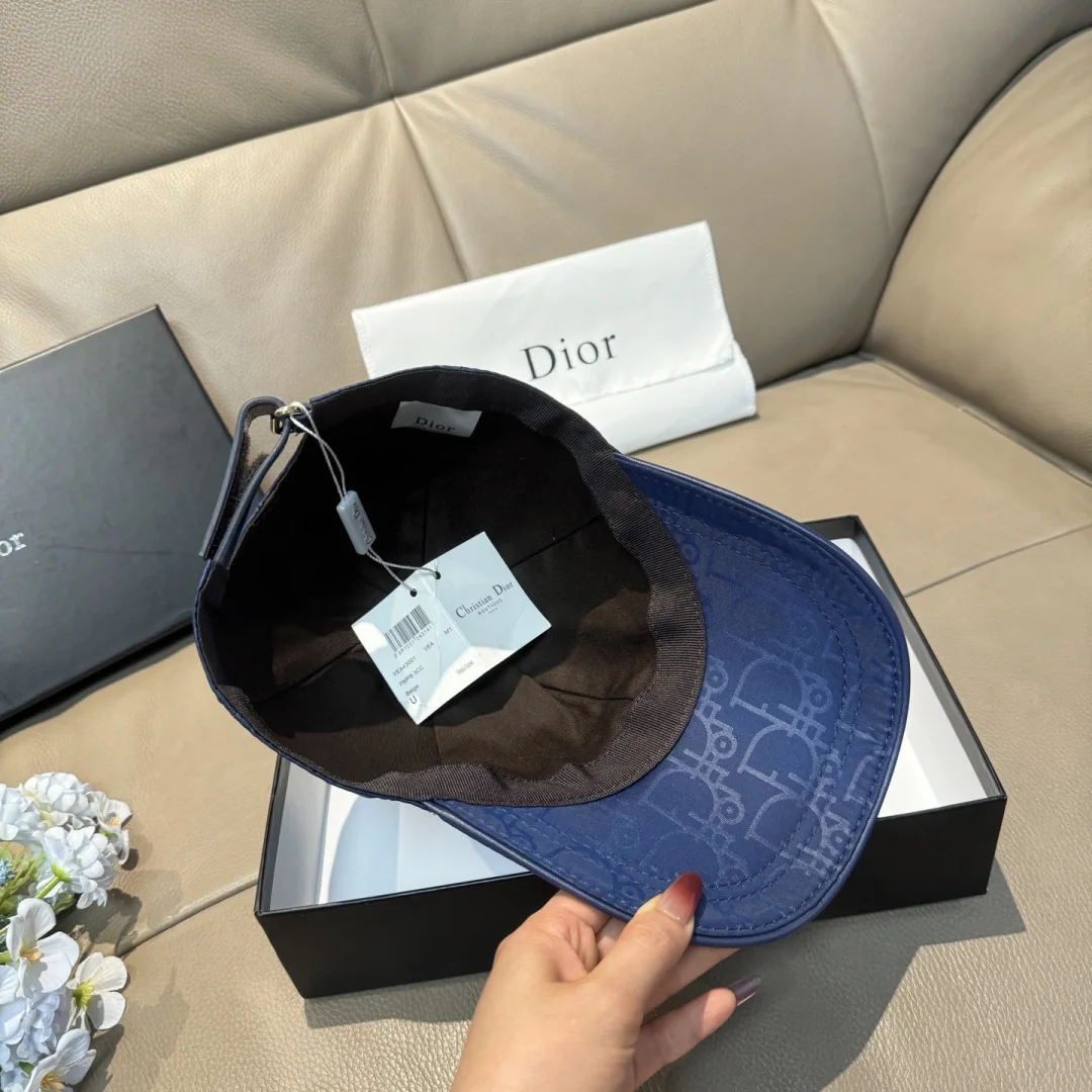 디올 오리지널 모노그램 캔버스 가죽 베이스볼 모자 상세 이미지 7