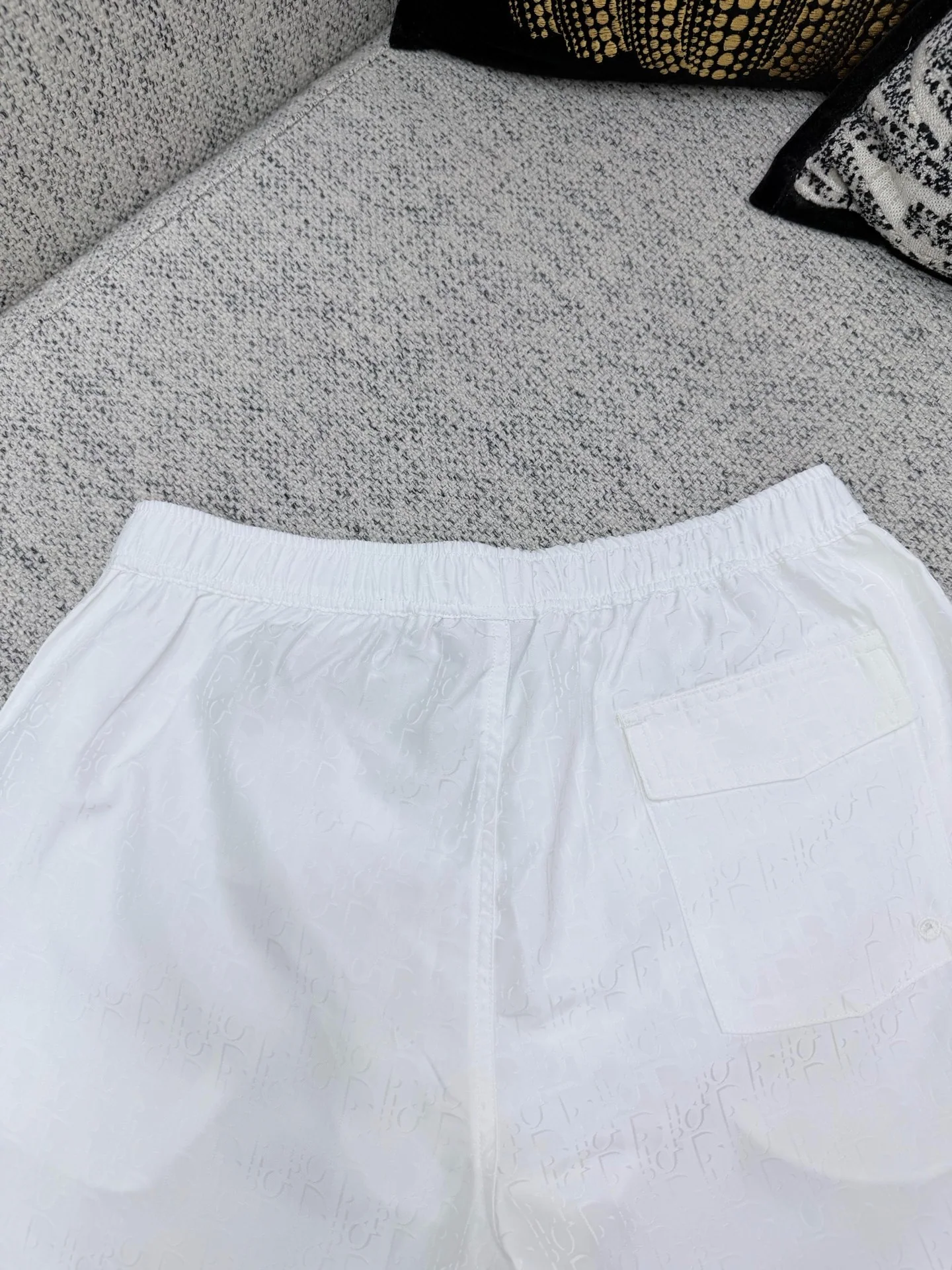 디올 오블리크 프린트 코튼 실크 남성 반바지 26 SS 상세 이미지 8
