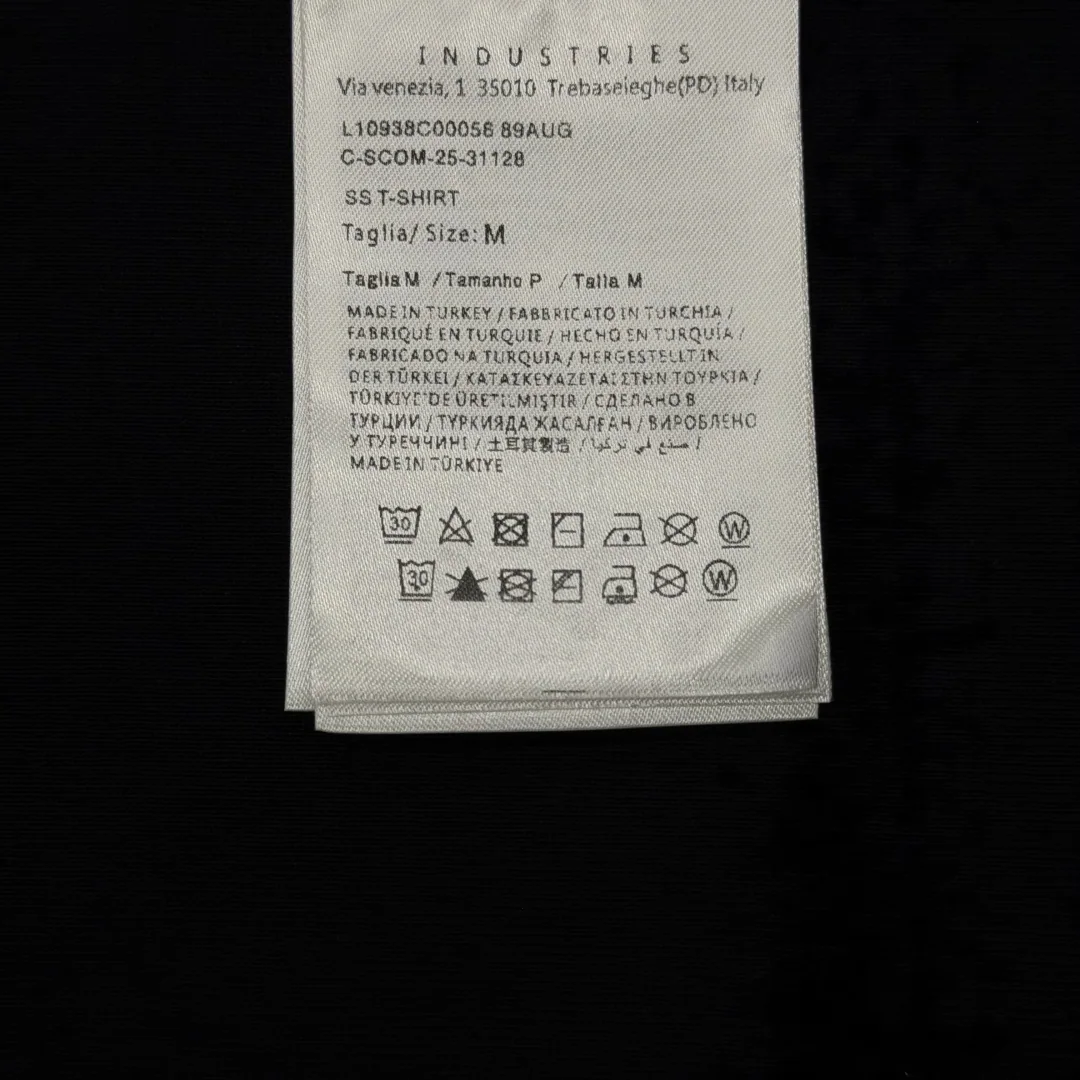몽클레어 크루넥 자수 로고 린넨 반팔 티셔츠 상세 이미지 9