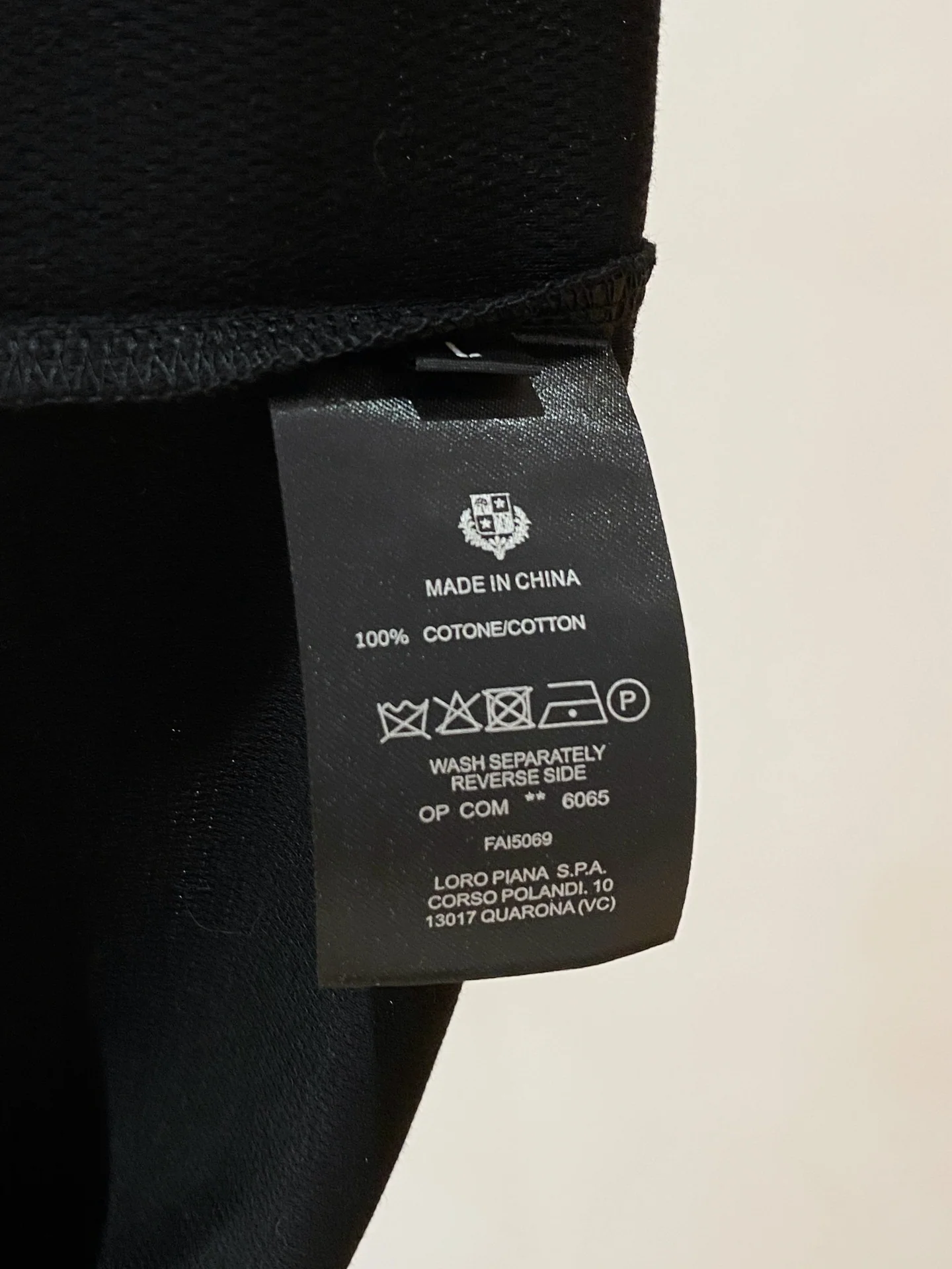 로로피아나 남성 린넨 반팔 티셔츠 상세 이미지 10