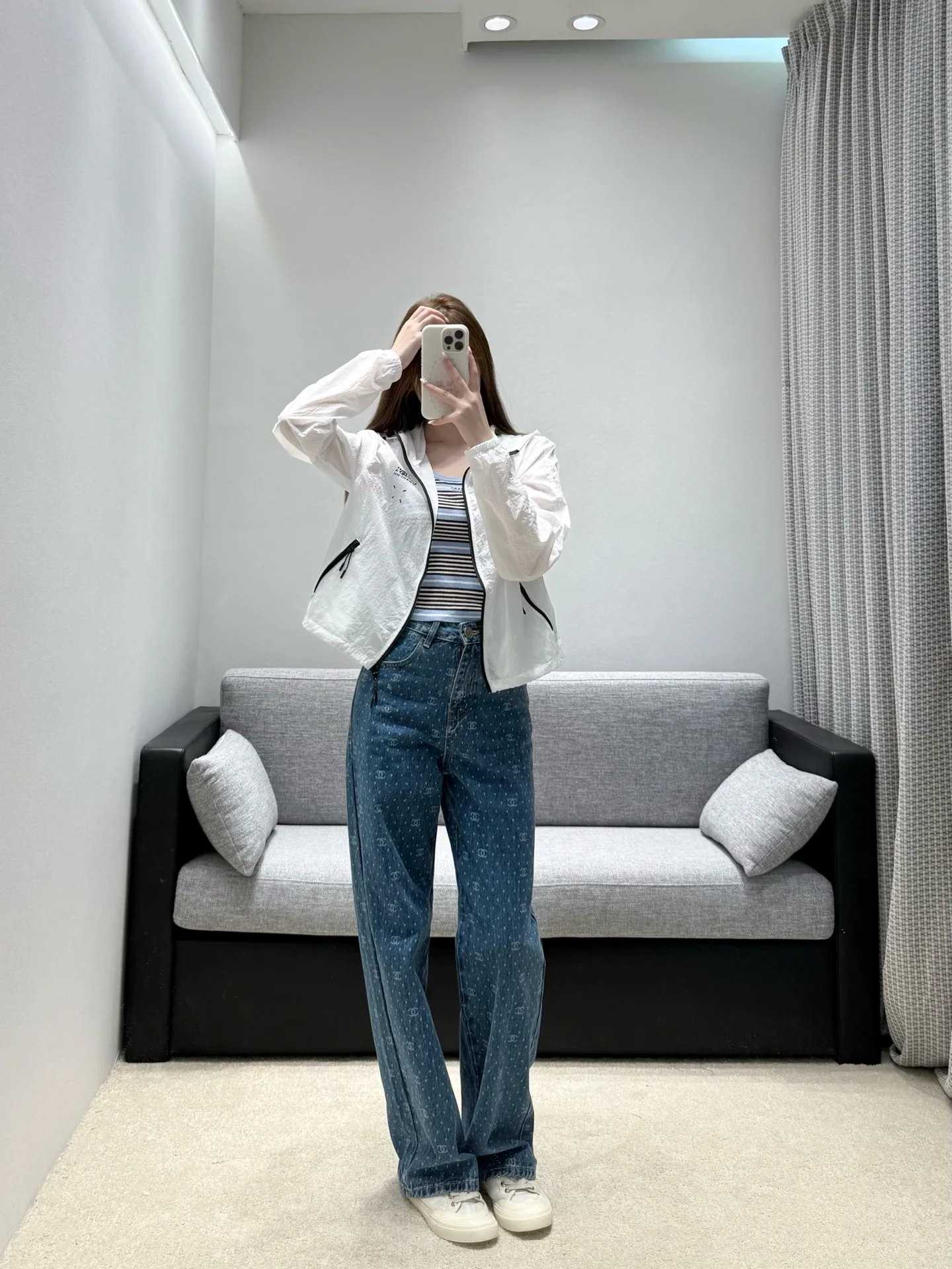 마르지엘라 크롭 후디 자켓 여성용 상세 이미지 6