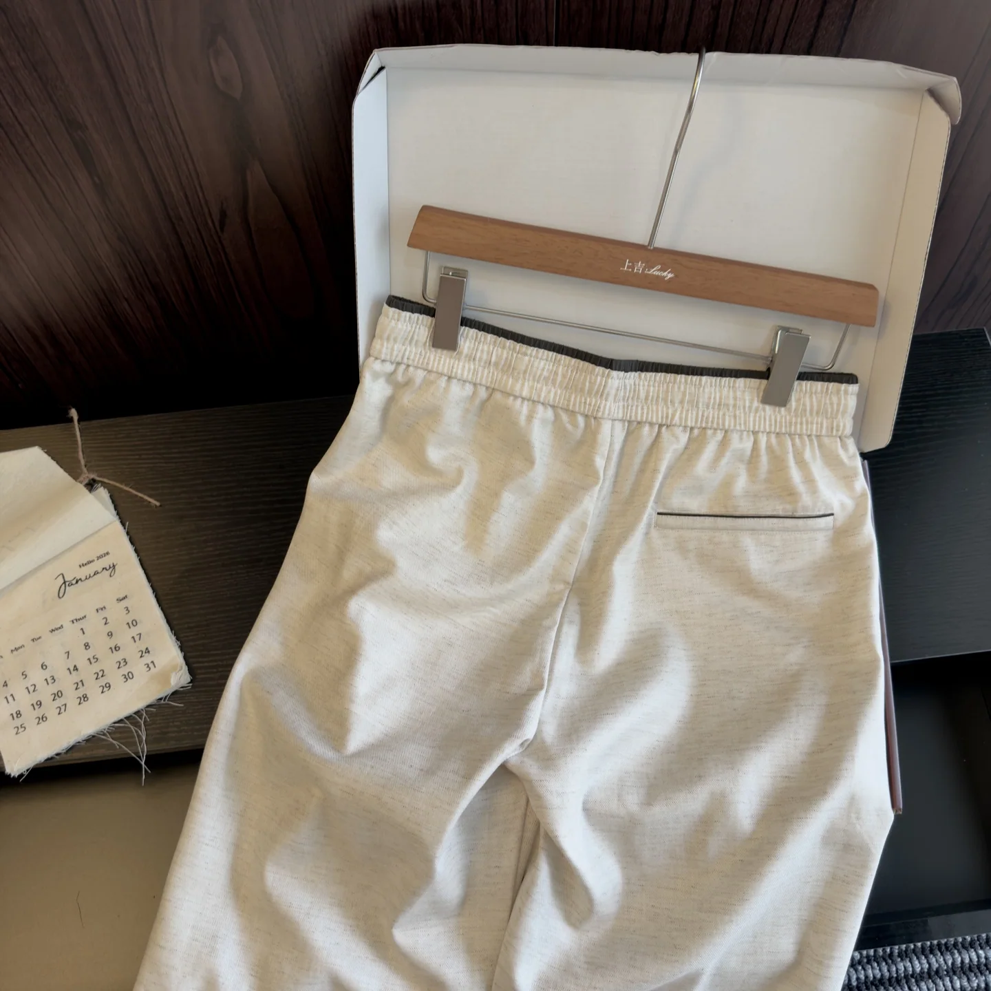 로로피아나 린넨 스웨트팬츠 남성 바지 상세 이미지 7