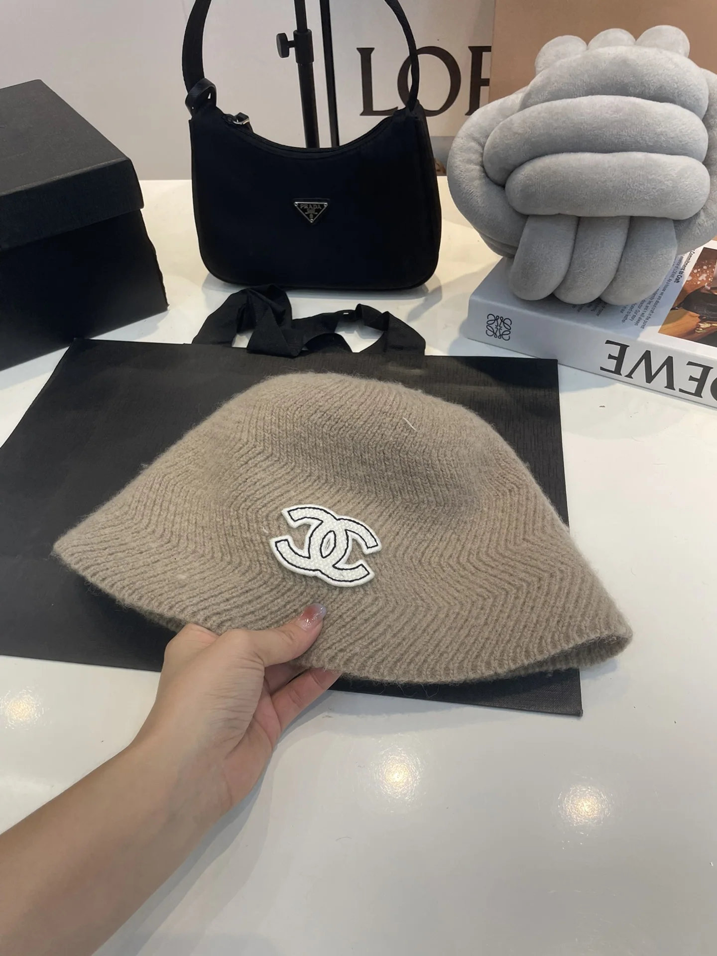 샤넬 울 버킷 햇 모자 상세 이미지 6