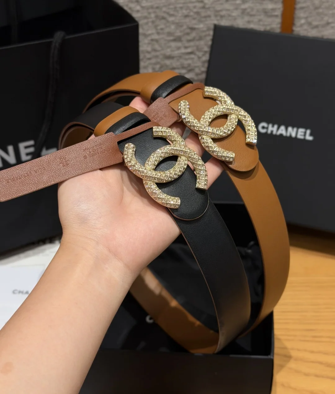 샤넬 리버시블 송아지가죽 벨트 30MM 상세 이미지 2