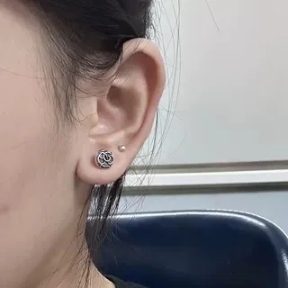 크롬하츠 덩굴꽃 925 은침 귀걸이 CE023 상세 이미지 8