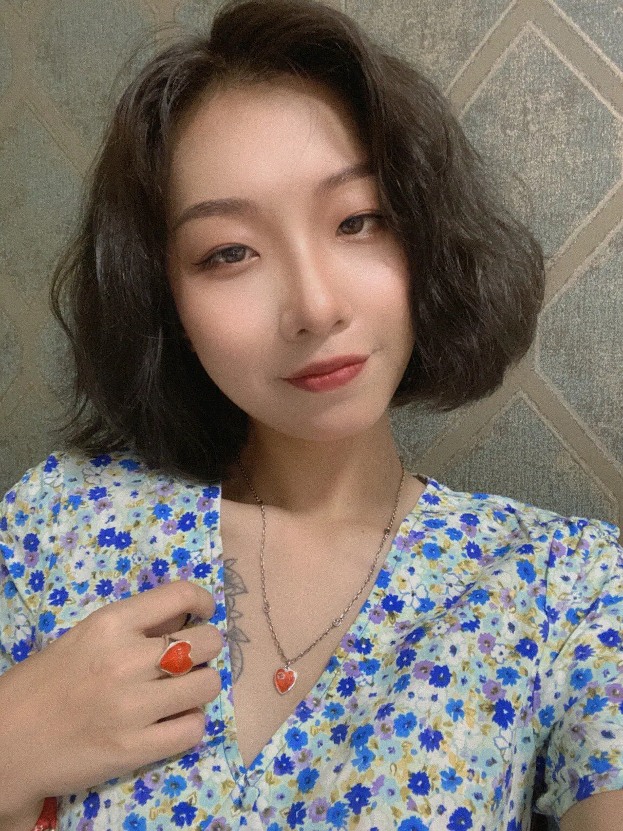 구찌 스털링 실버 에나멜 하트 반지 상세 이미지 2