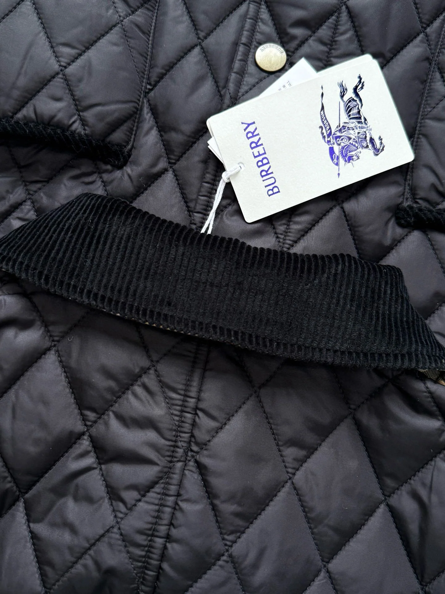 버버리 코듀로이 퀼팅 자켓 상세 이미지 8