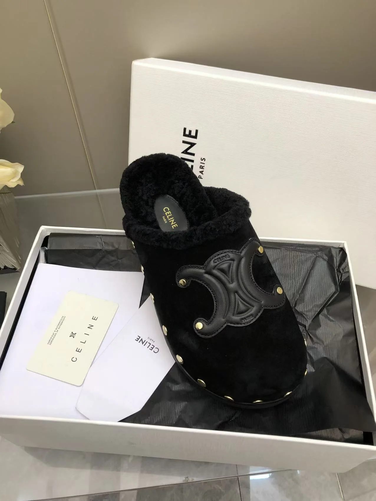 셀린느 브라운 스웨이드 빌켄슈톡 신발 상세 이미지 7