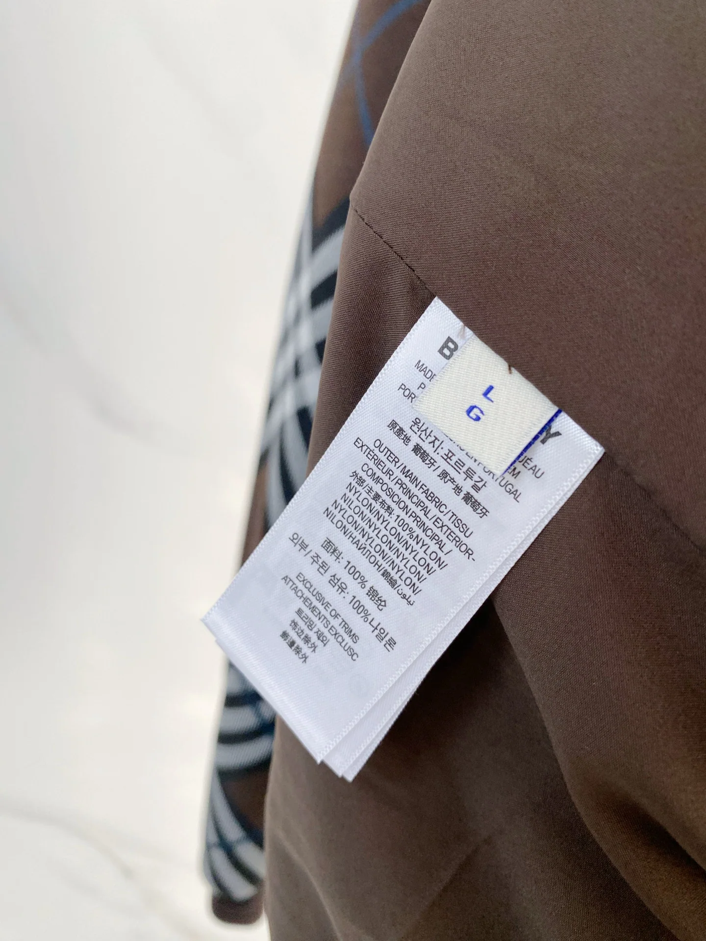 버버리 브라운 린넨 남성 자켓 상세 이미지 8
