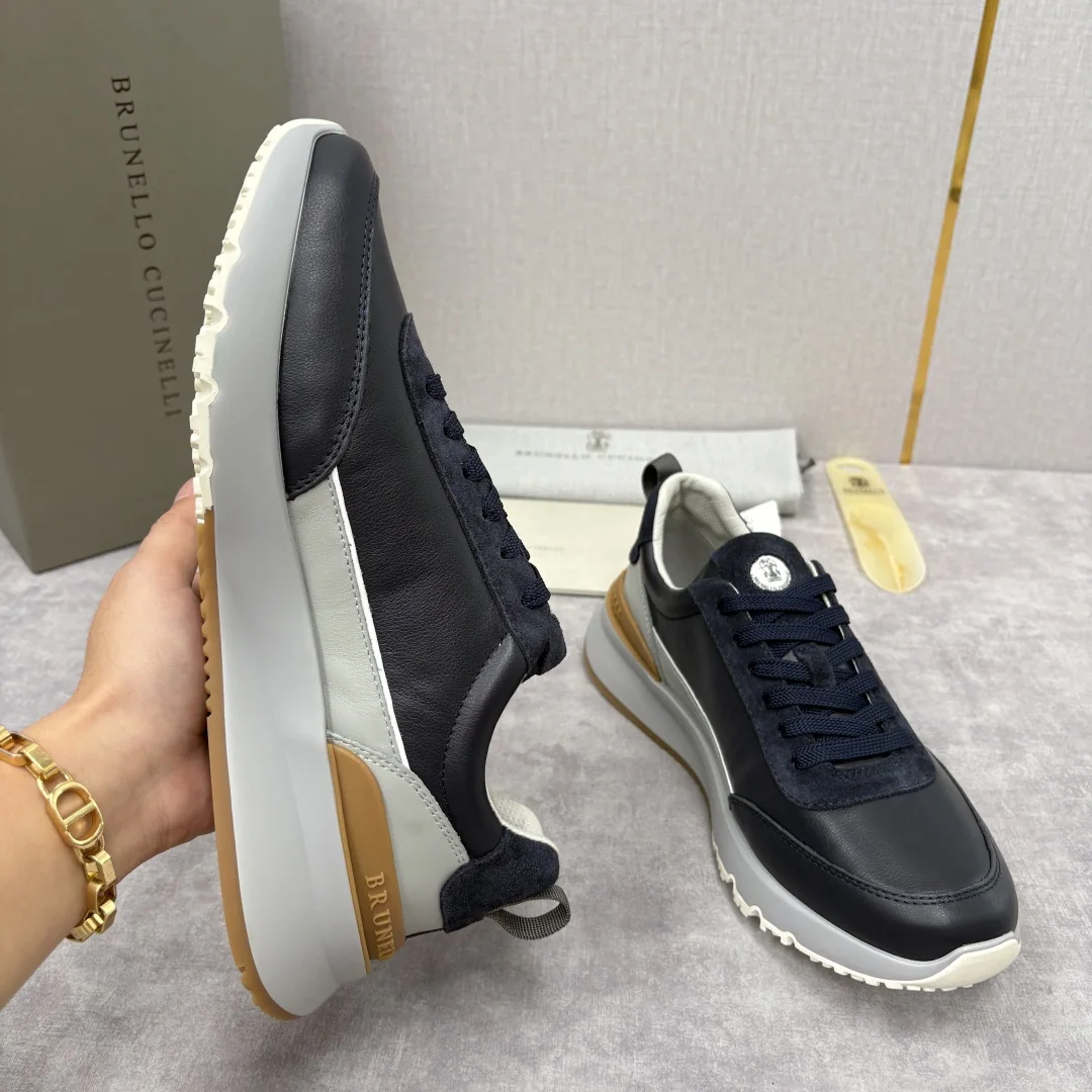 브루넬로쿠치넬리 컬러 블록 로우탑 스니커즈 9719 상세 이미지 7