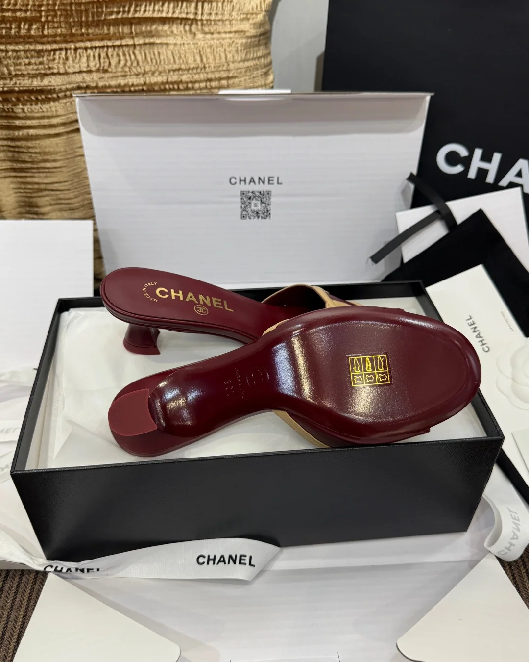 샤넬 더블 C 키튼 힐 샌들 상세 이미지 9