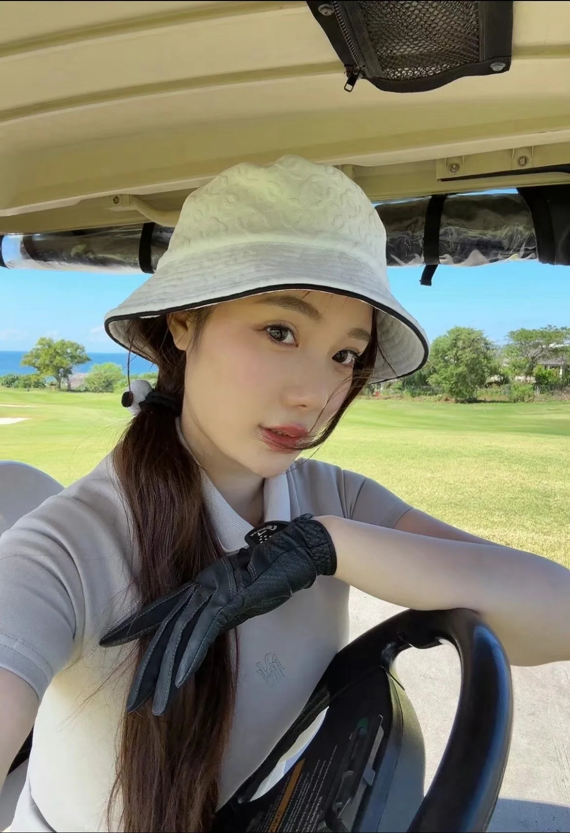 샤넬 로고 버킷 햇 모자 상세 이미지 9