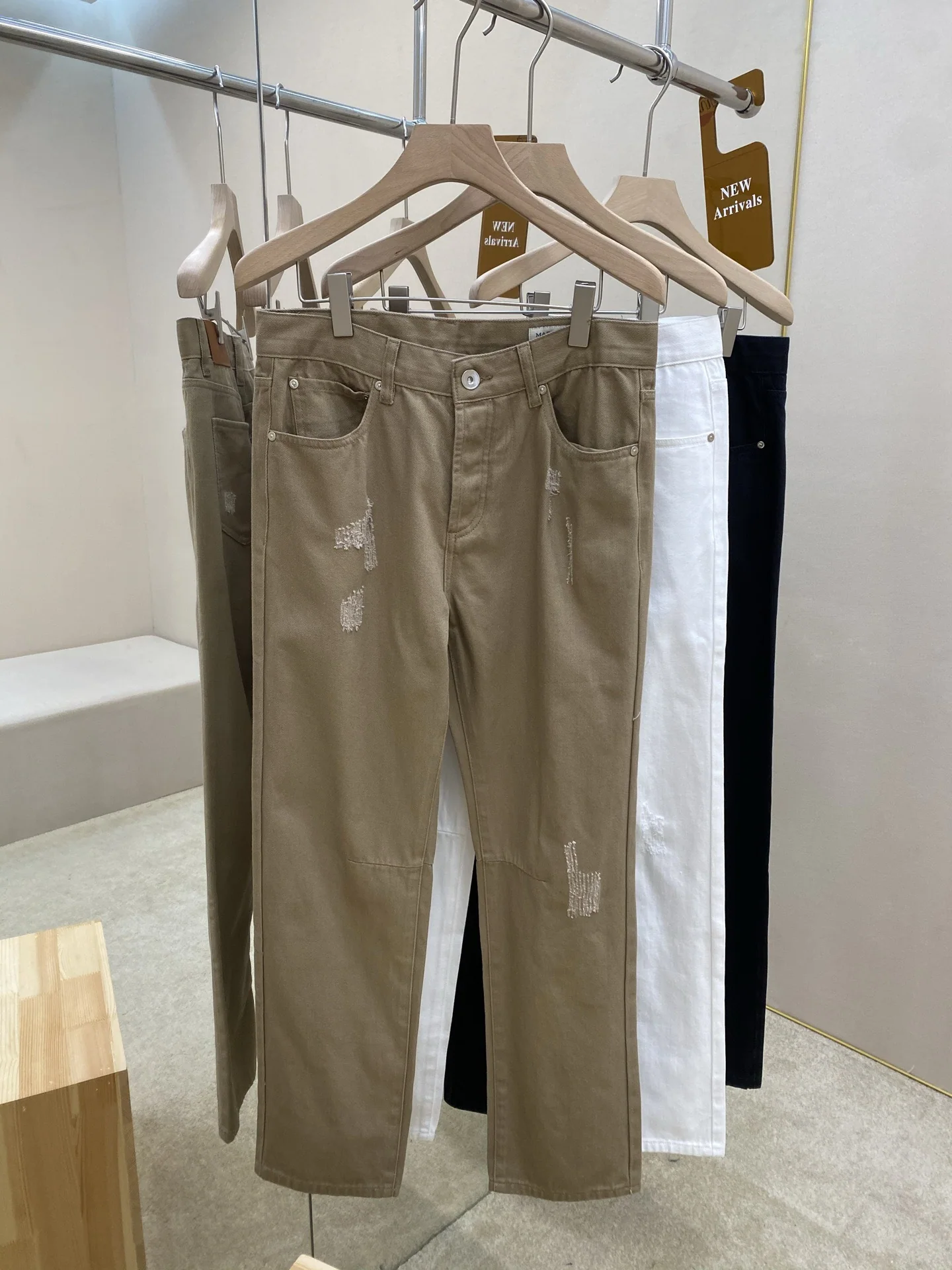 브루넬로쿠치넬리 코튼 데님 슬림핏 청바지 상세 이미지 1