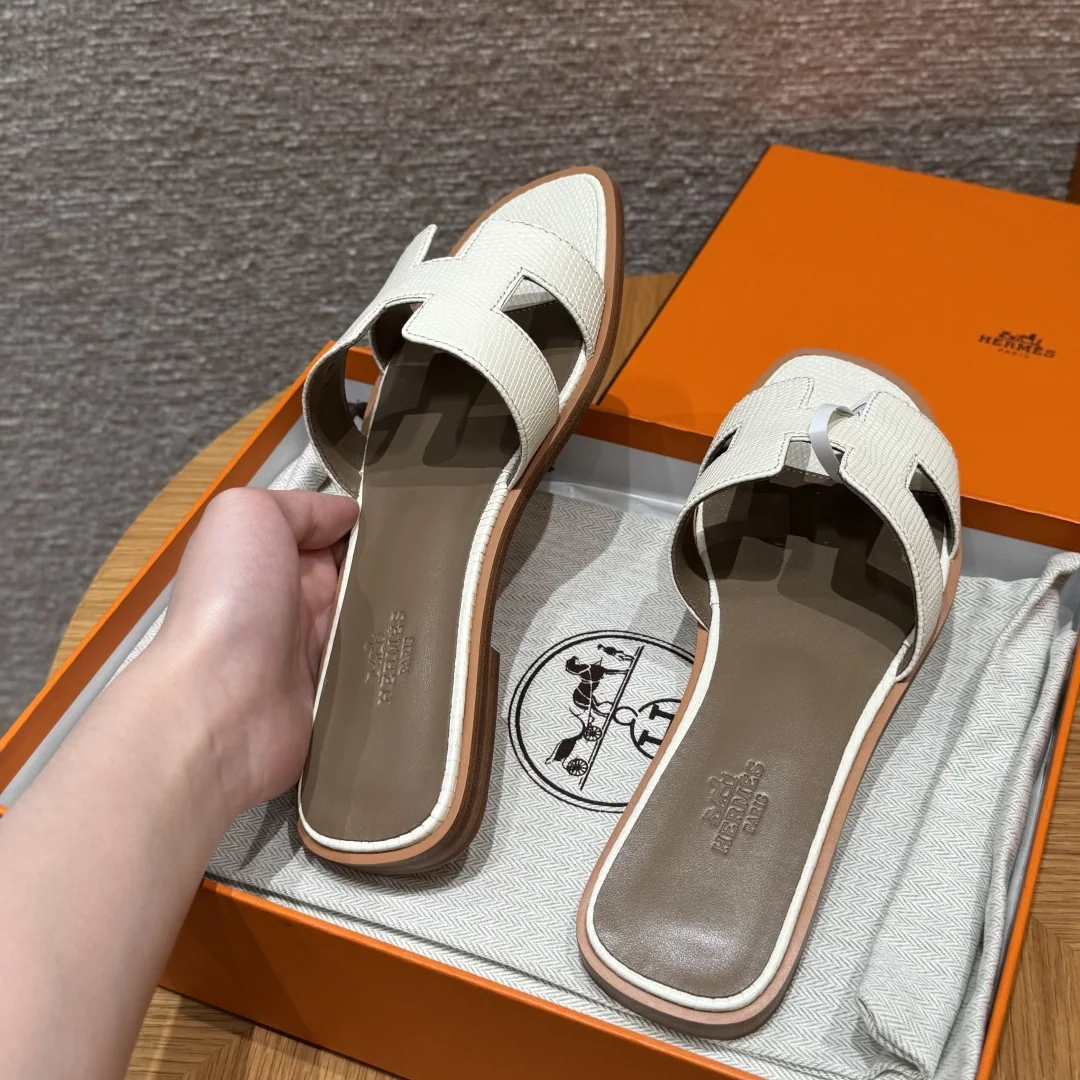 에르메스 오란 도마뱀 가죽 샌들 상세 이미지 6