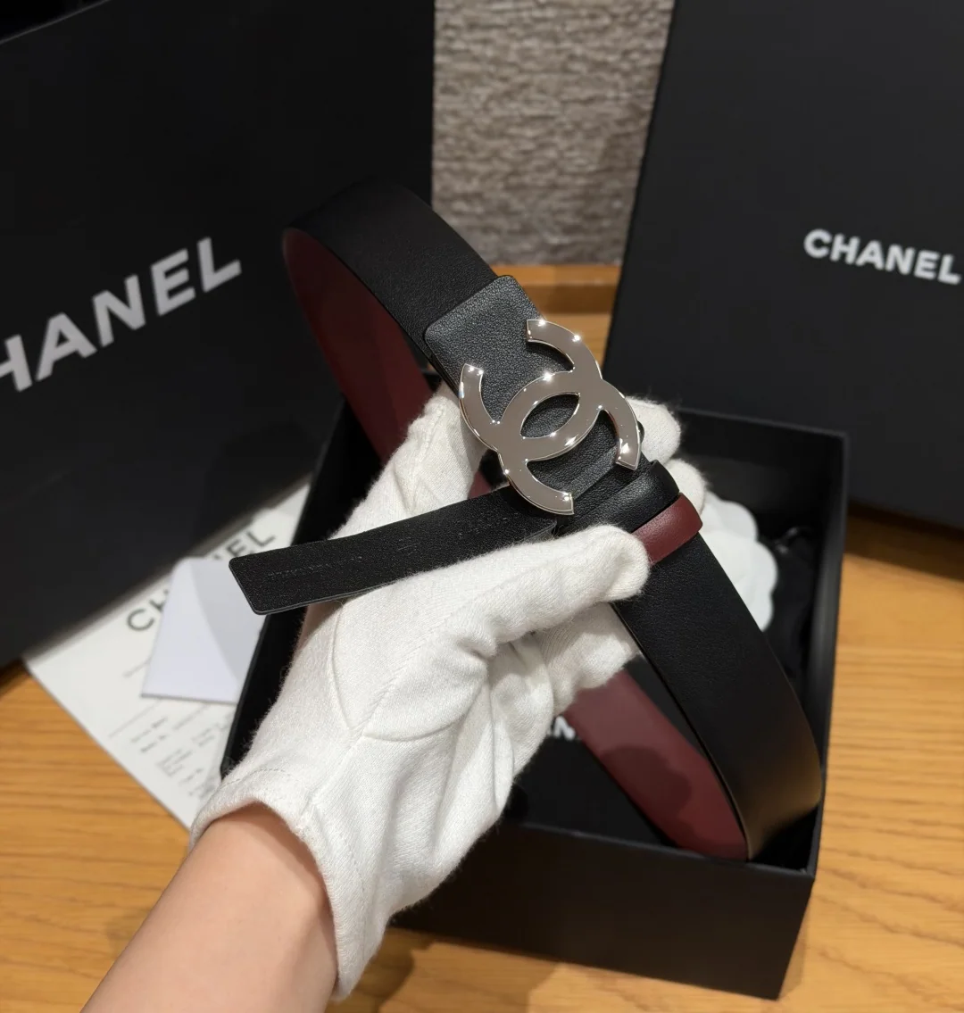 샤넬 더블 C 버클 리버시블 카프스킨 벨트 상세 이미지 9