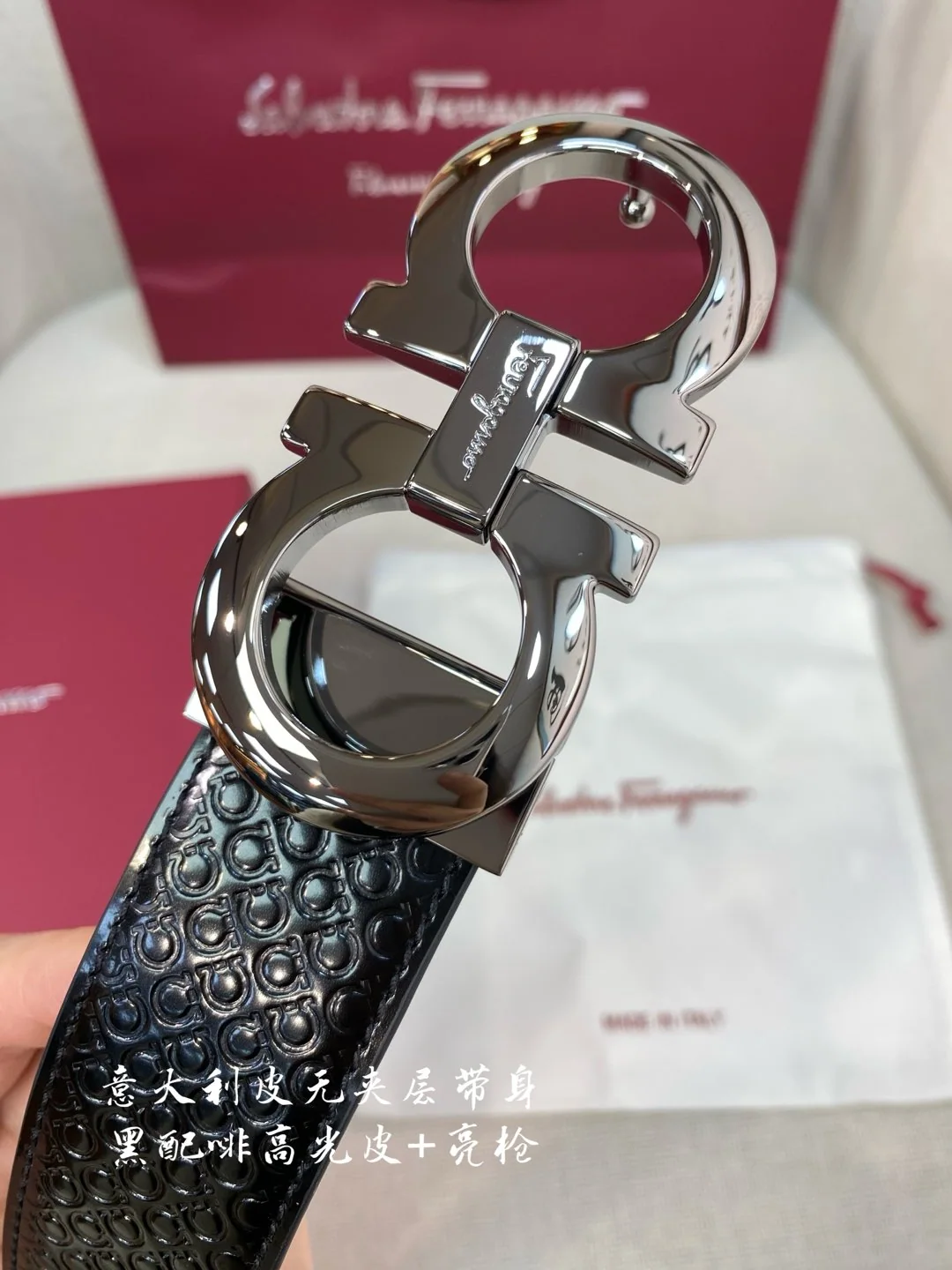 페레가모 가죽 남성 벨트 상세 이미지 6