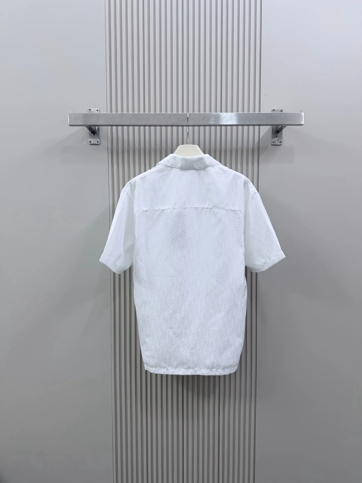 디올 오블리크 프린트 남성 면 실크 반팔 티셔츠 26 SS 상세 이미지 2