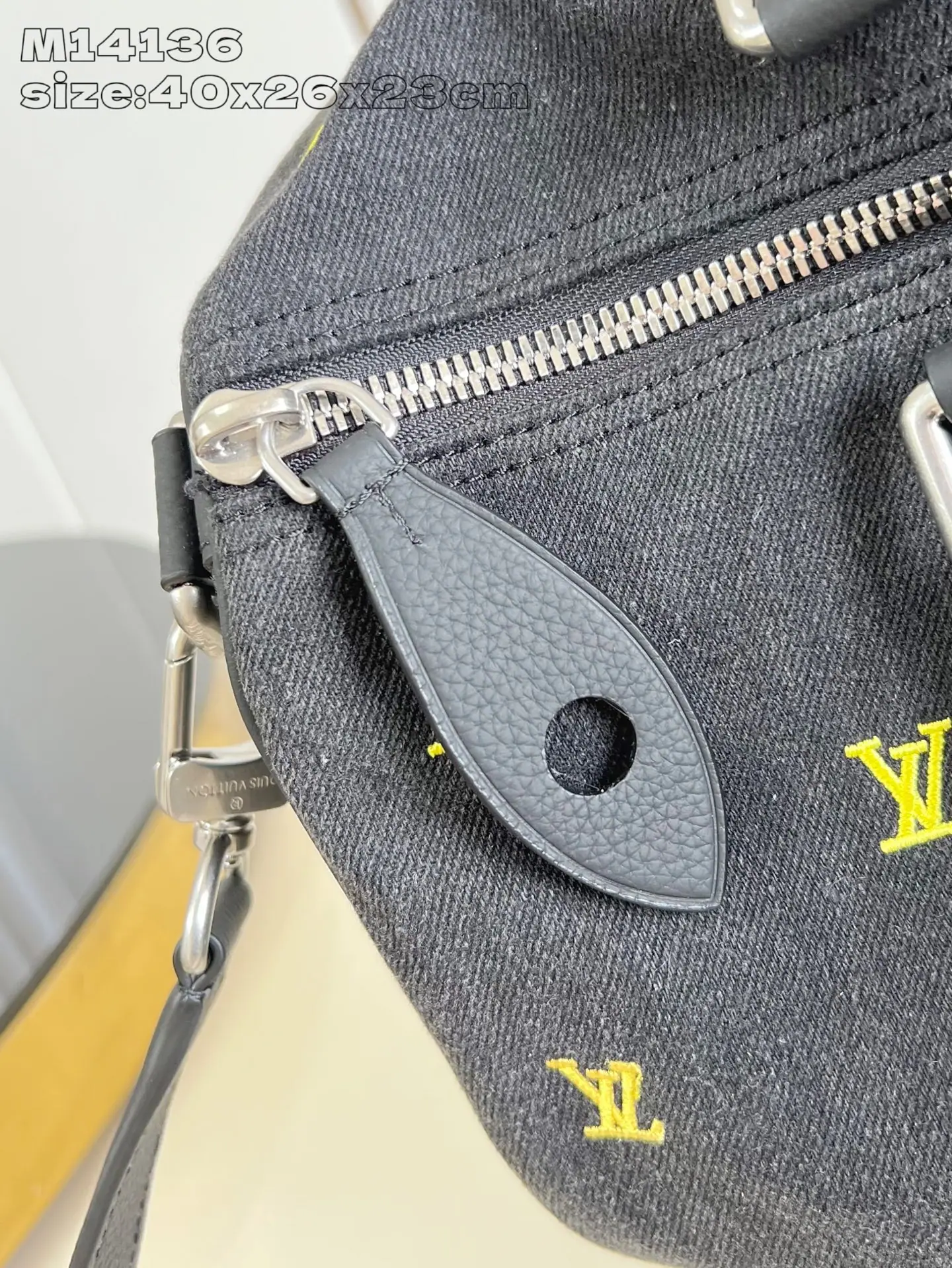 루이비통 스피디 40 반둘리에 데님 토트백 M14136 상세 이미지 11