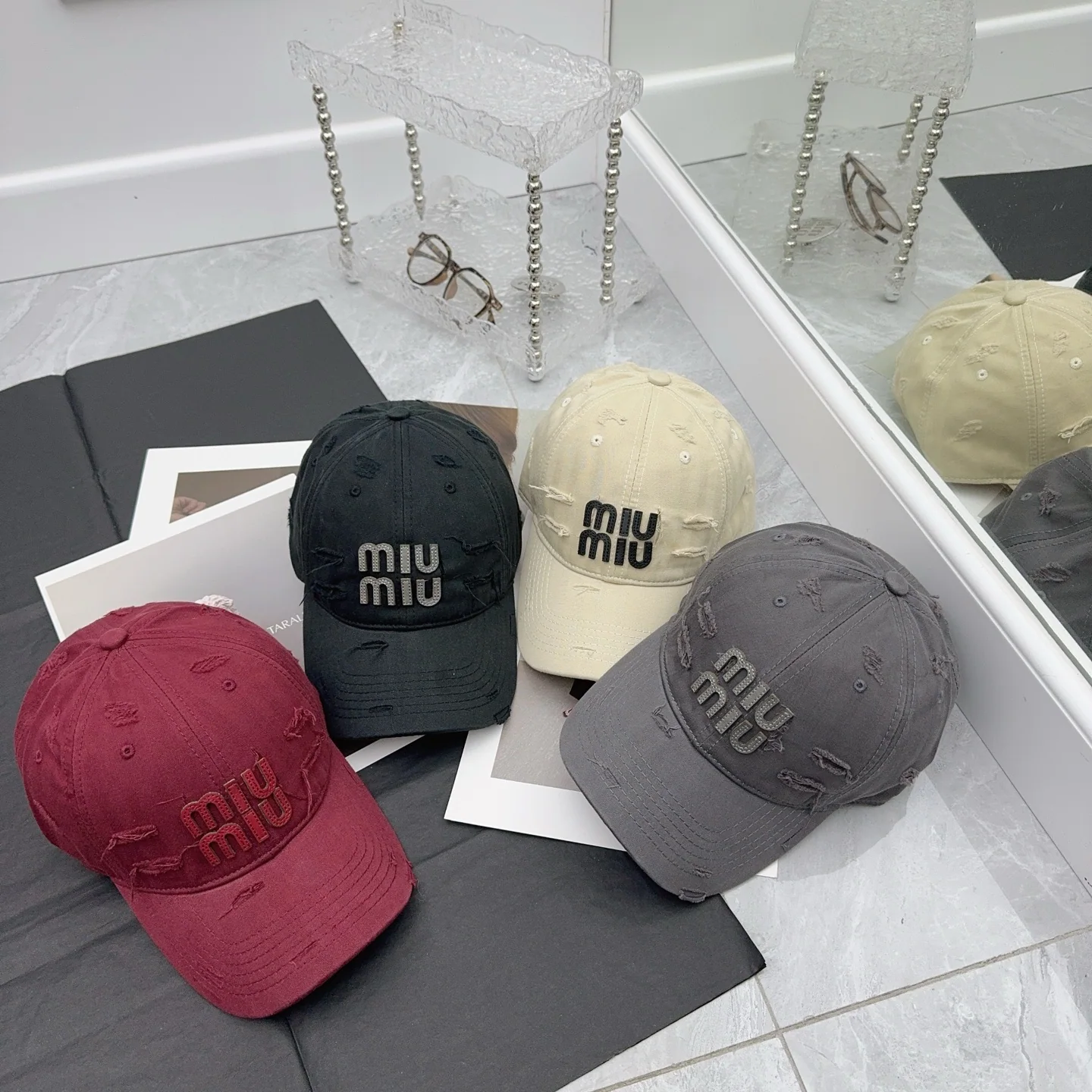 미우미우 모자 80932 Miu Miu Cap 상세 이미지 5