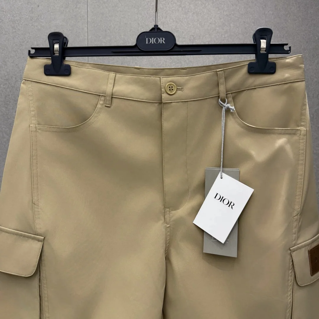 디올 면 카고 남성 반바지 상세 이미지 3