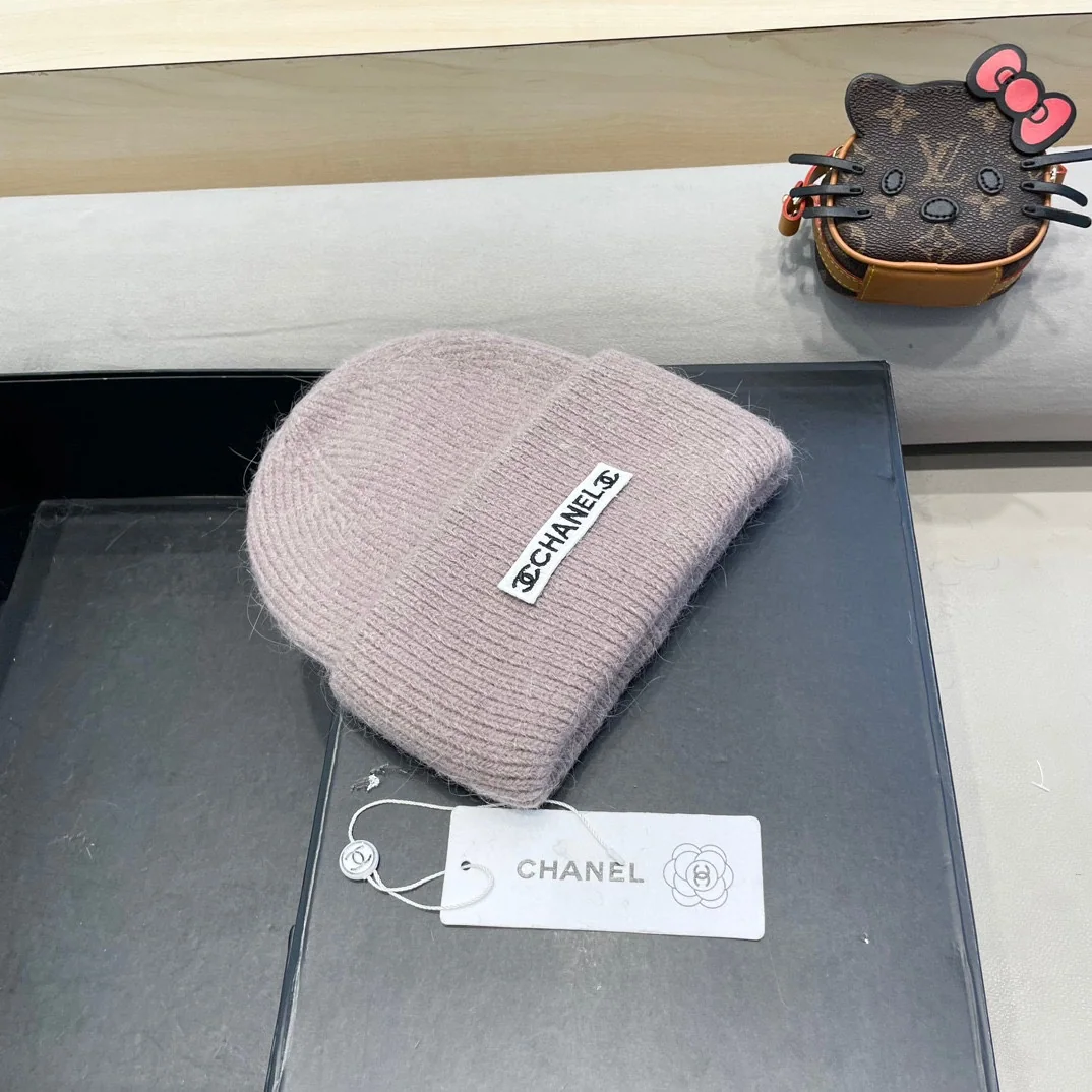 샤넬 더블 C 니트 비니 모자 상세 이미지 3