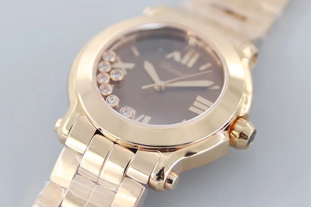 쇼파드 해피 스포츠 스틸 브레이슬릿 YF 공장 오토매틱 여성 시계 레플리카 45057 Chopard 상세 이미지 3