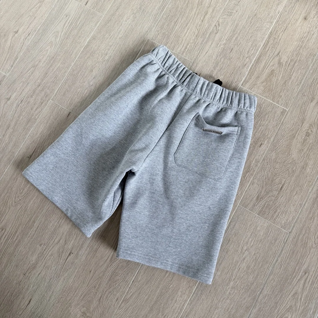 크롬하츠 그레이 램스킨 크로스 장식 남성 반바지 상세 이미지 4
