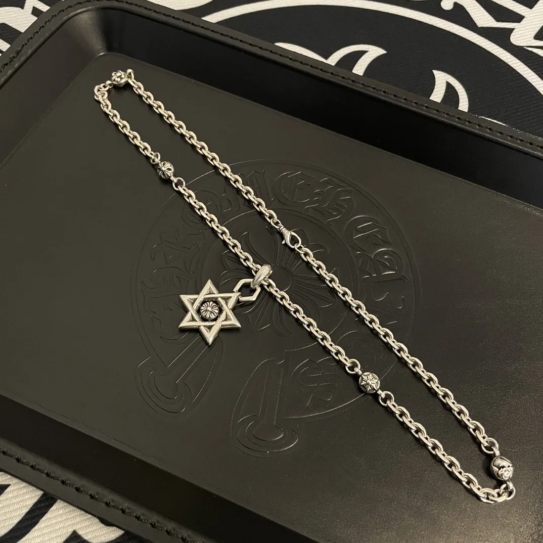 크롬하츠 육각별 펜던트 클래식 쿠바 목걸이 상세 이미지 8
