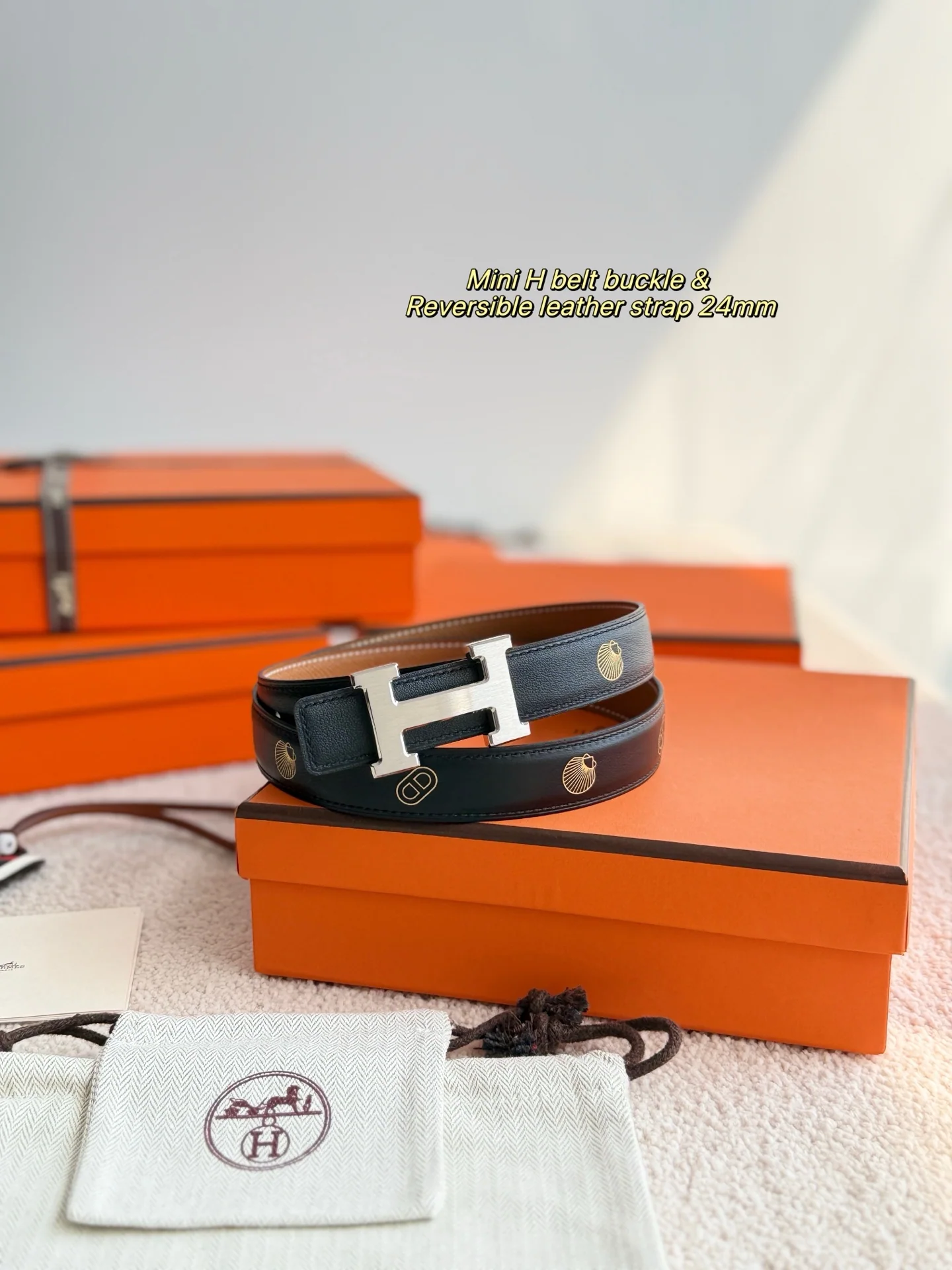 에르메스 미니 H 엡손 가죽 벨트 상세 이미지 2