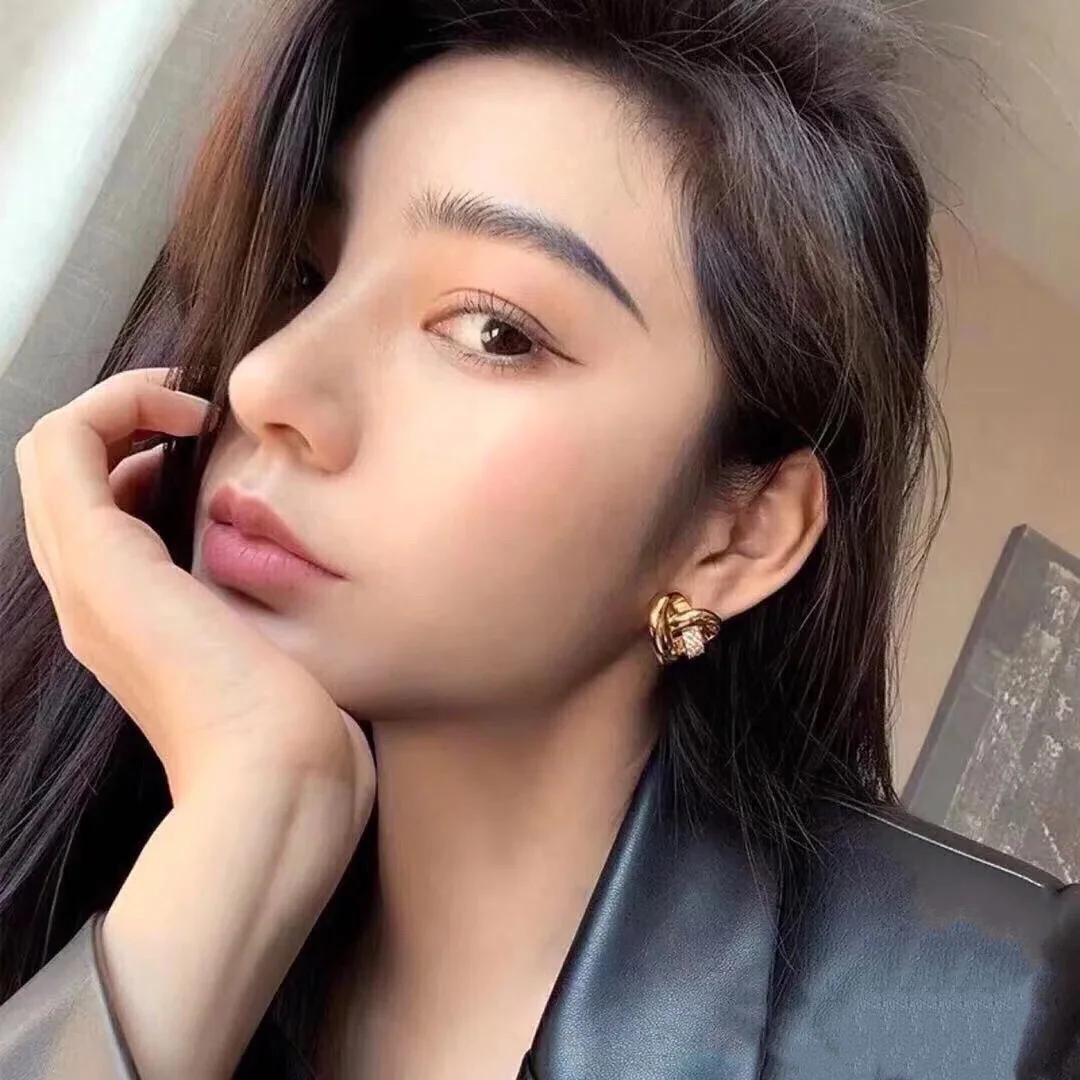 셀린느 하트 라인 스톤 귀걸이 상세 이미지 2