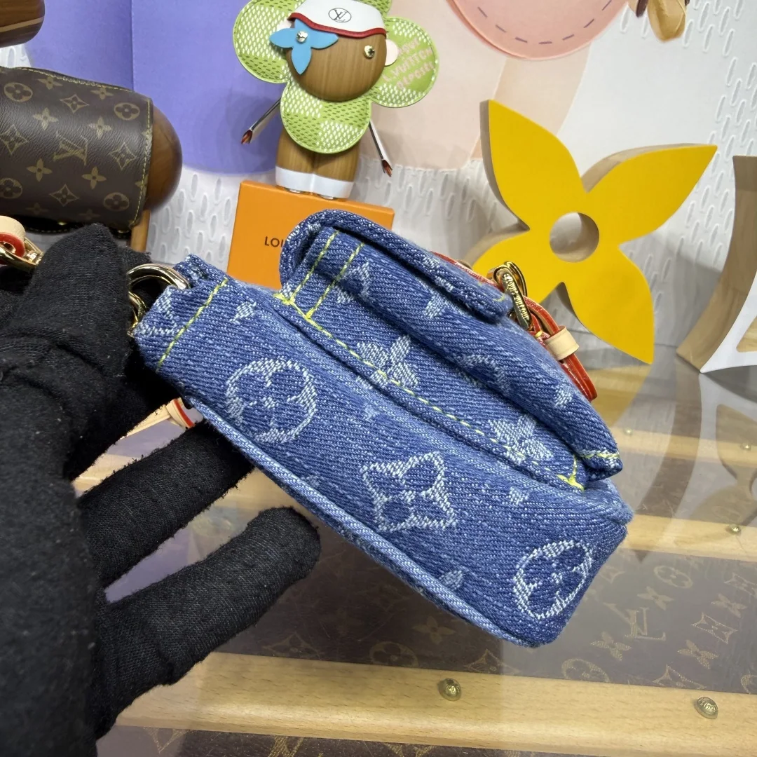 루이비통 버드케이지 데님 포쉐트 가방 M27602 상세 이미지 5